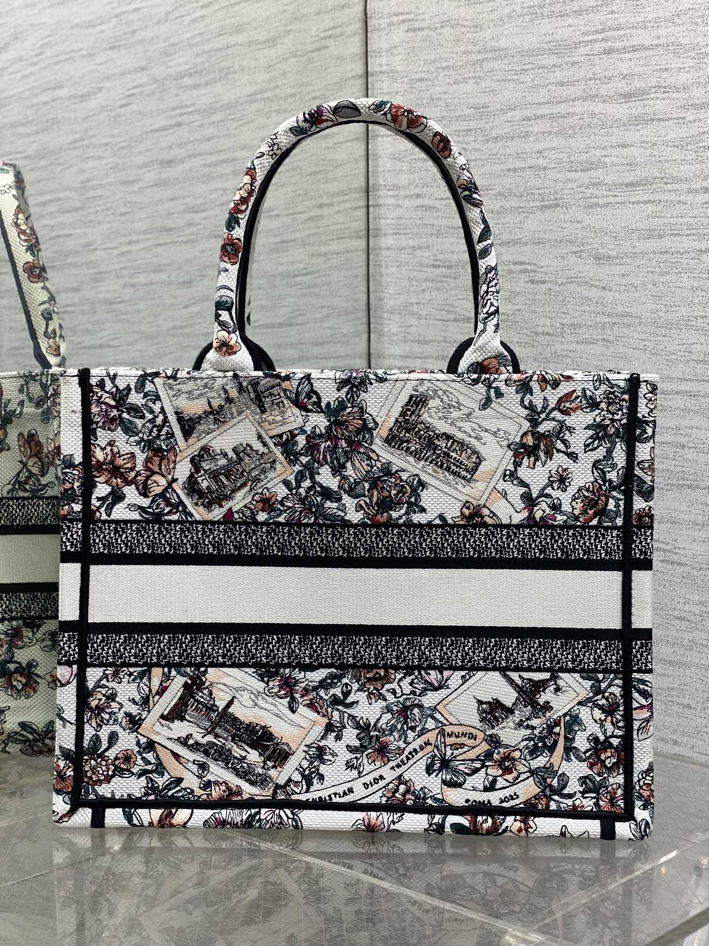 Dior Tote Bag Canvas M-s