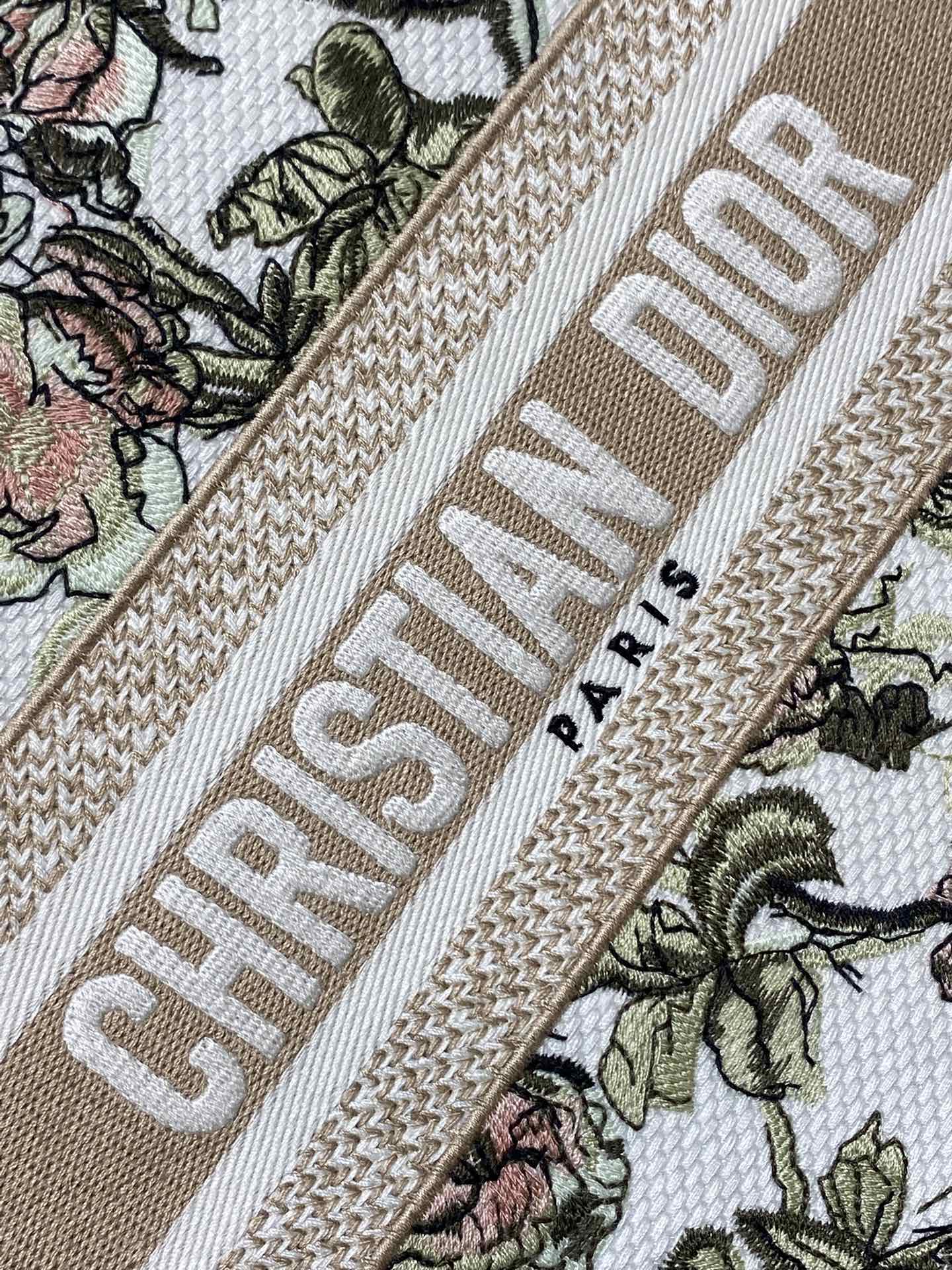 Dior Tote Bag Canvas Pink S-22cm