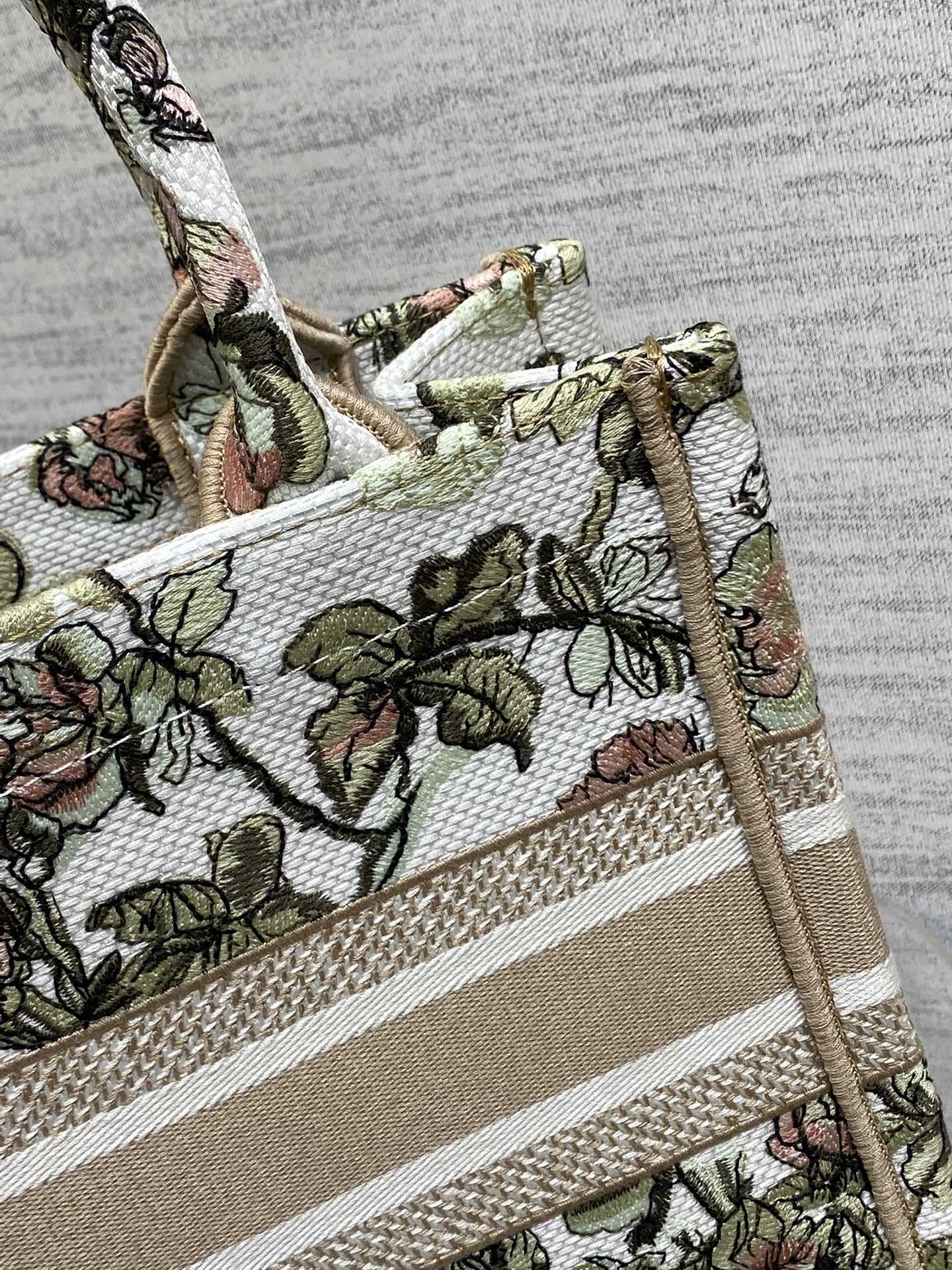 Dior Tote Bag Canvas Pink S-22cm