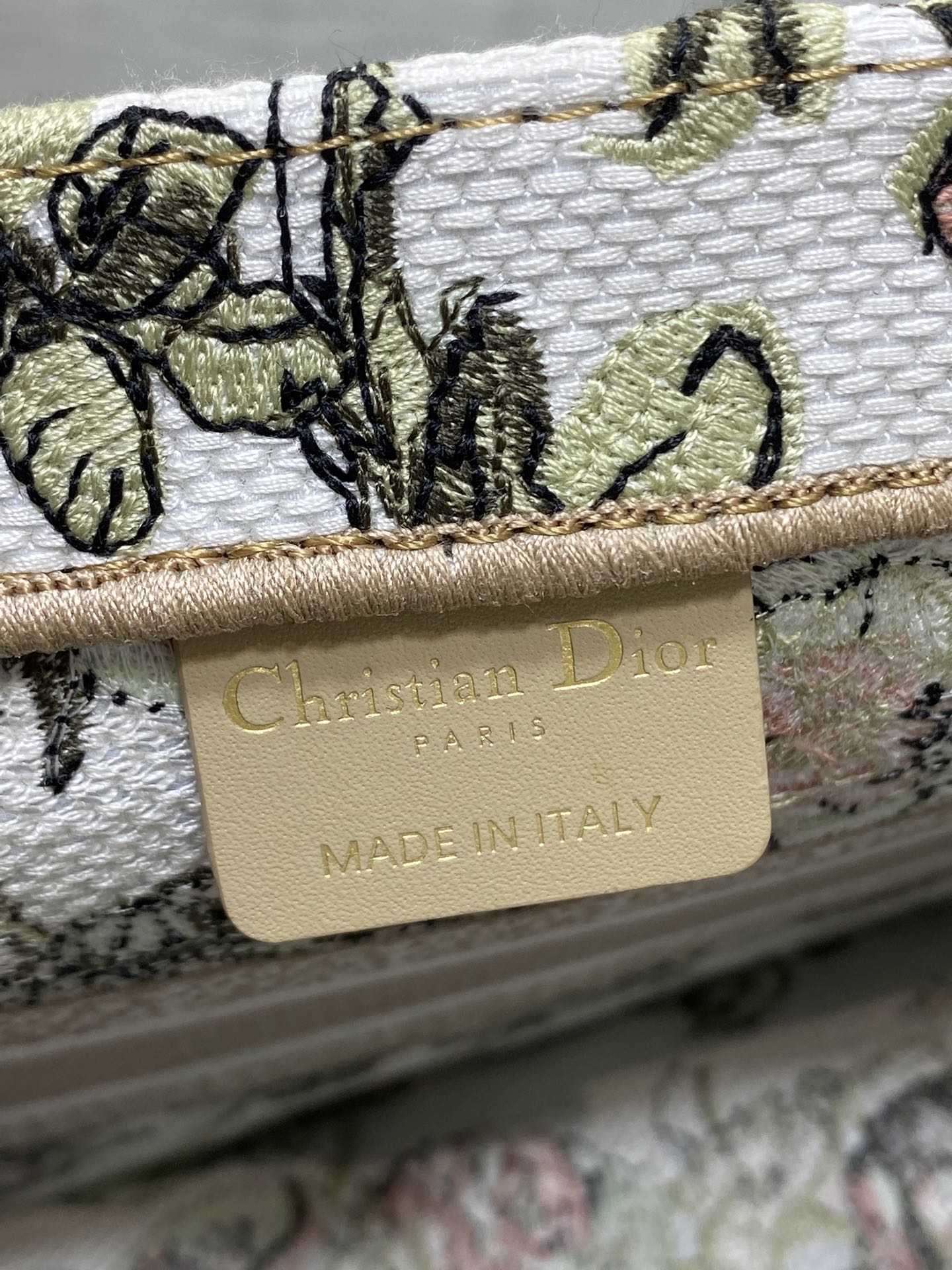 Dior Tote Bag Canvas Pink S-22cm