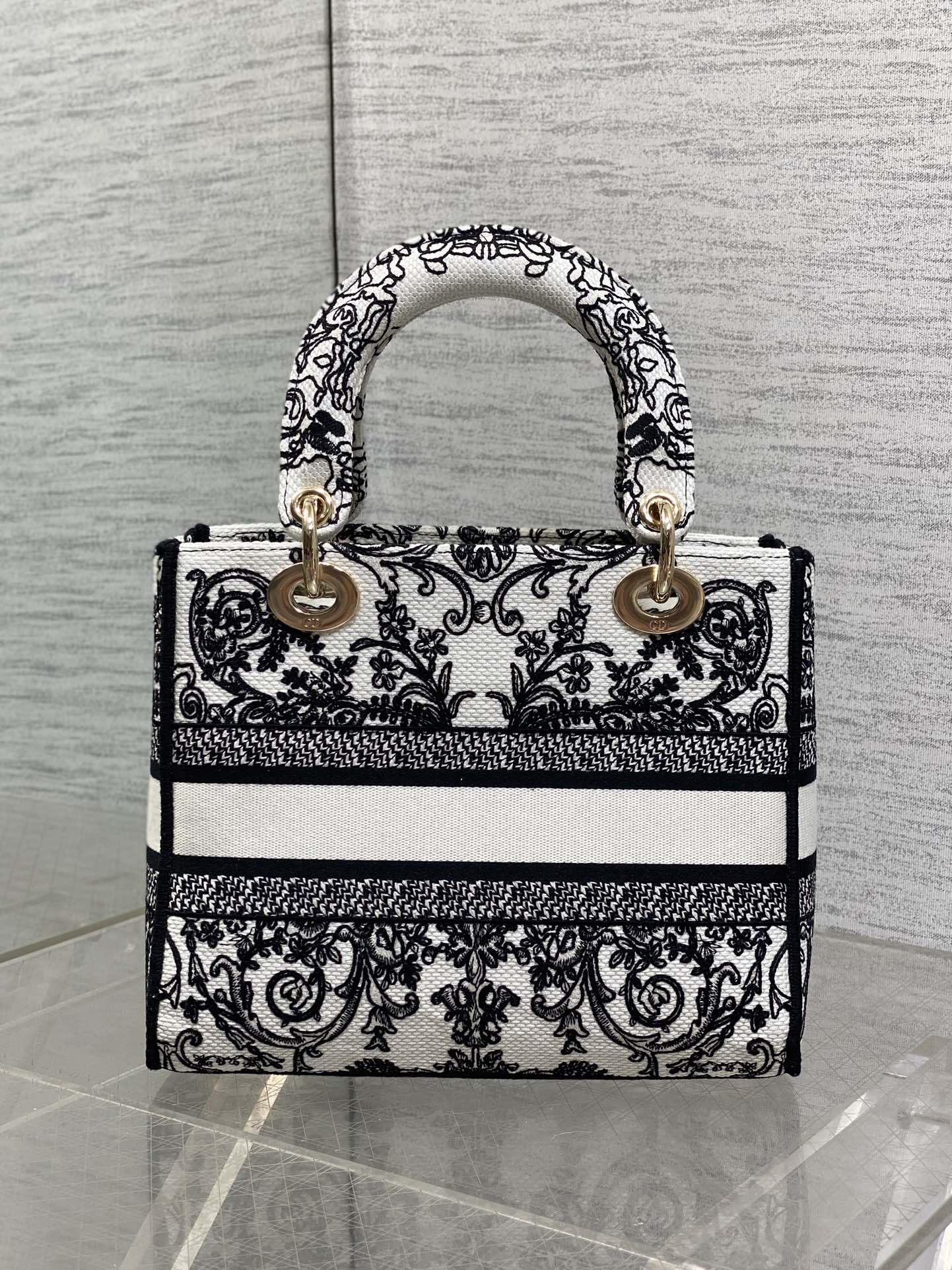 Dior Female Basic Bag Canvas Gold 20cm-l-s