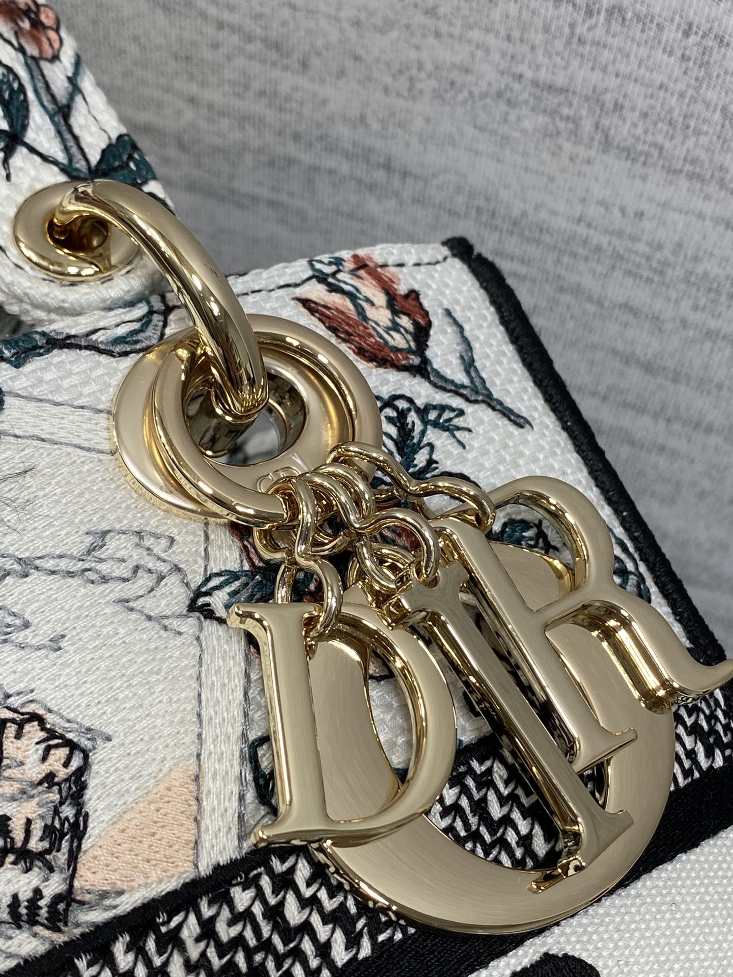 Dior Female Basic Bag Canvas White 20cm-m-l-s