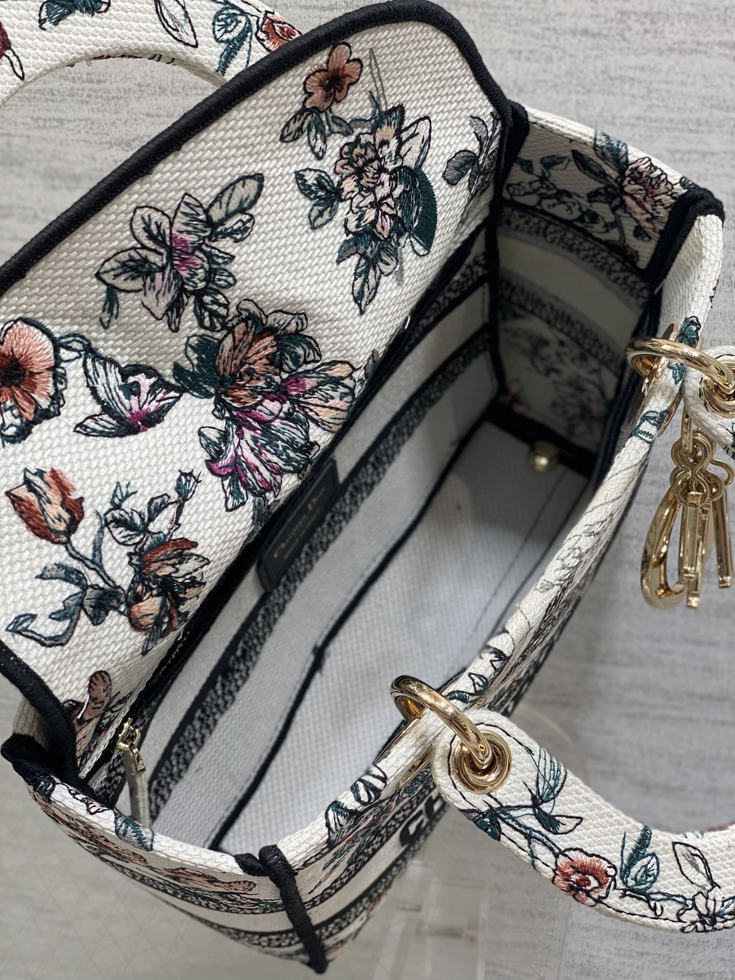 Dior Female Basic Bag Canvas White 20cm-m-l-s