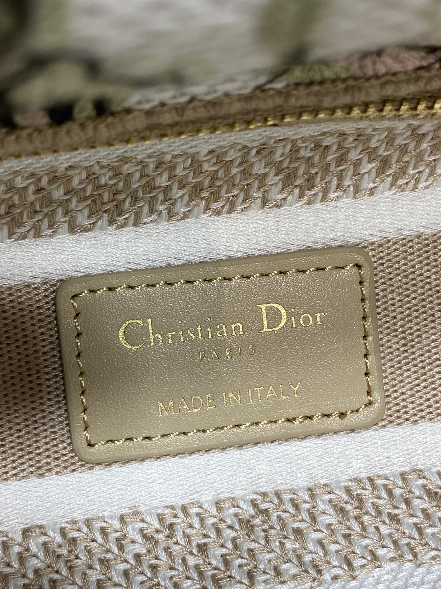Dior Female Basic Bag Canvas Gold 20cm-l-s