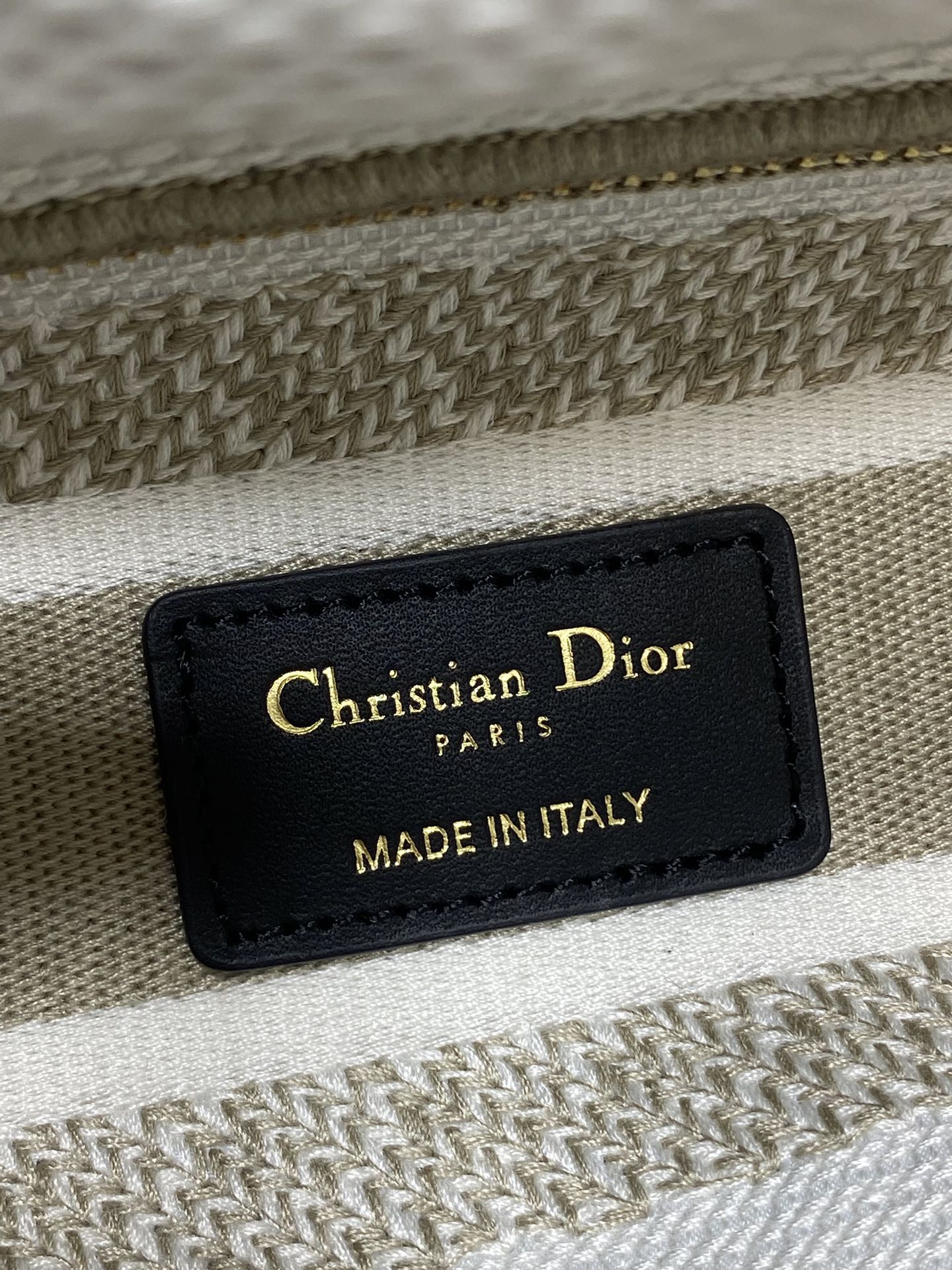 Dior Female Basic Bag Canvas Gold 20cm-l-s