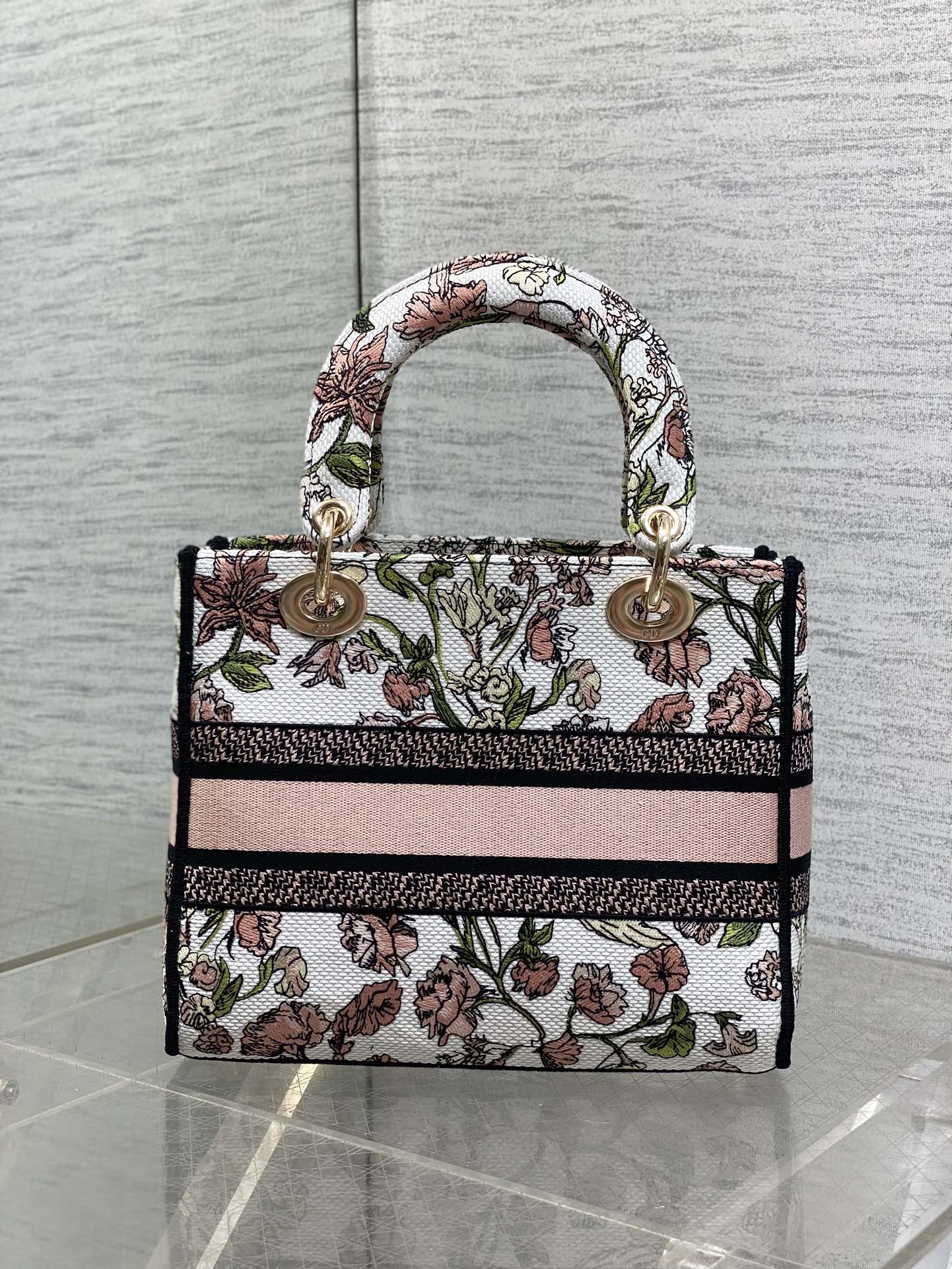 Dior Female Basic Bag Canvas Gold 20cm-l-s