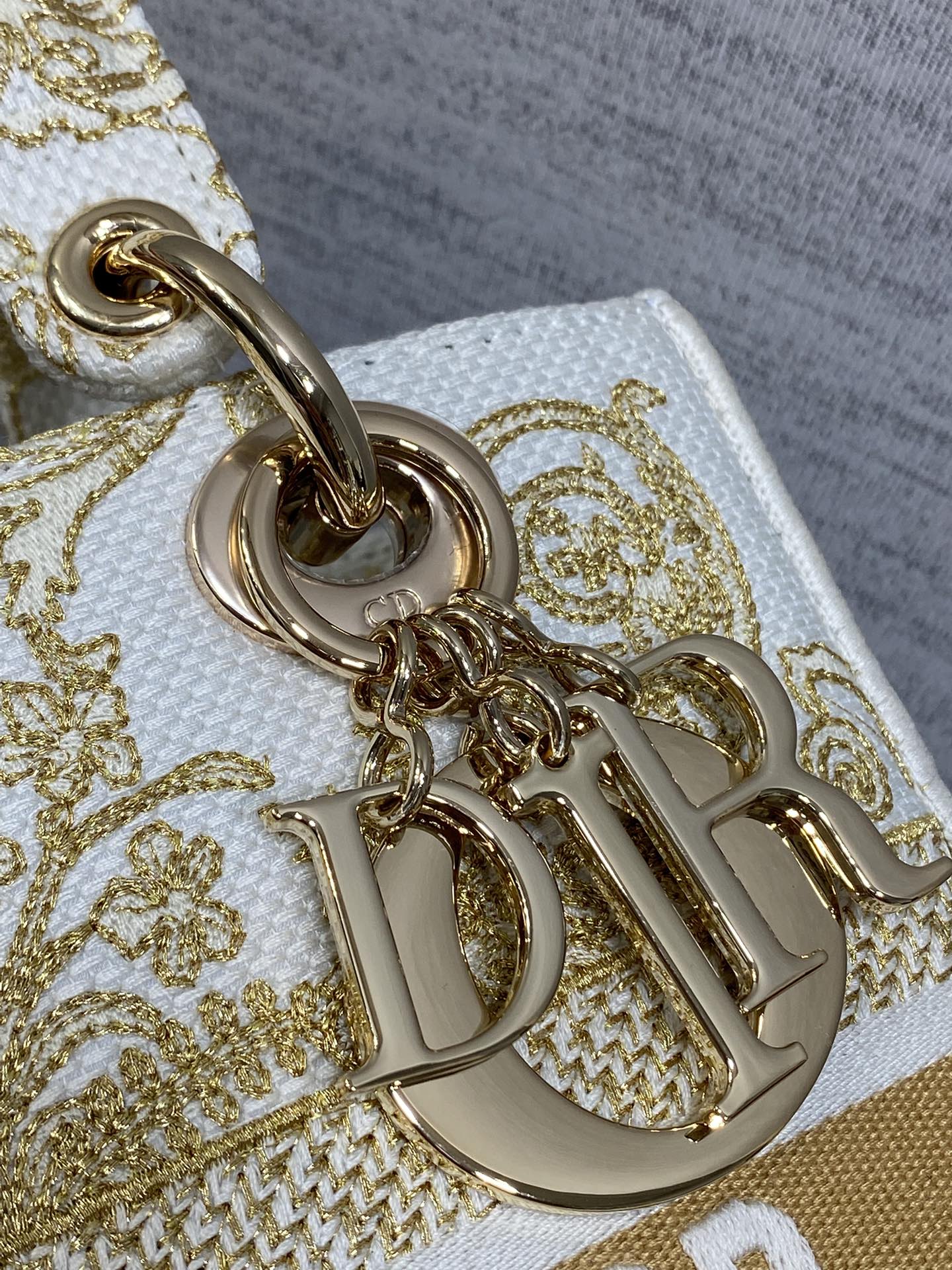 Dior Female Basic Bag Canvas White 20cm-l-s