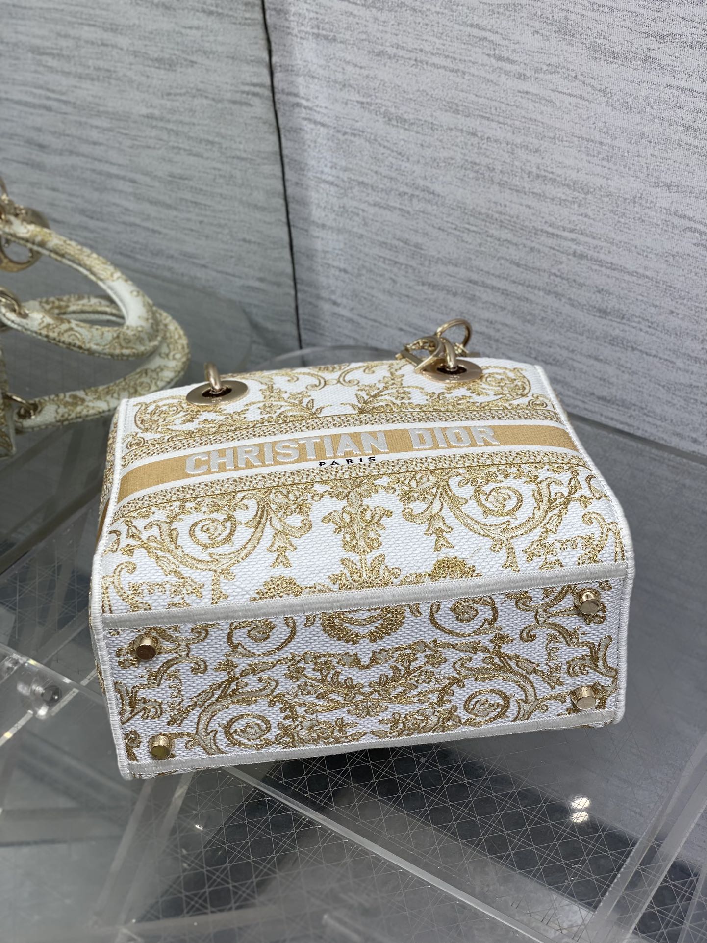 Dior Female Basic Bag Canvas White 20cm-l-s