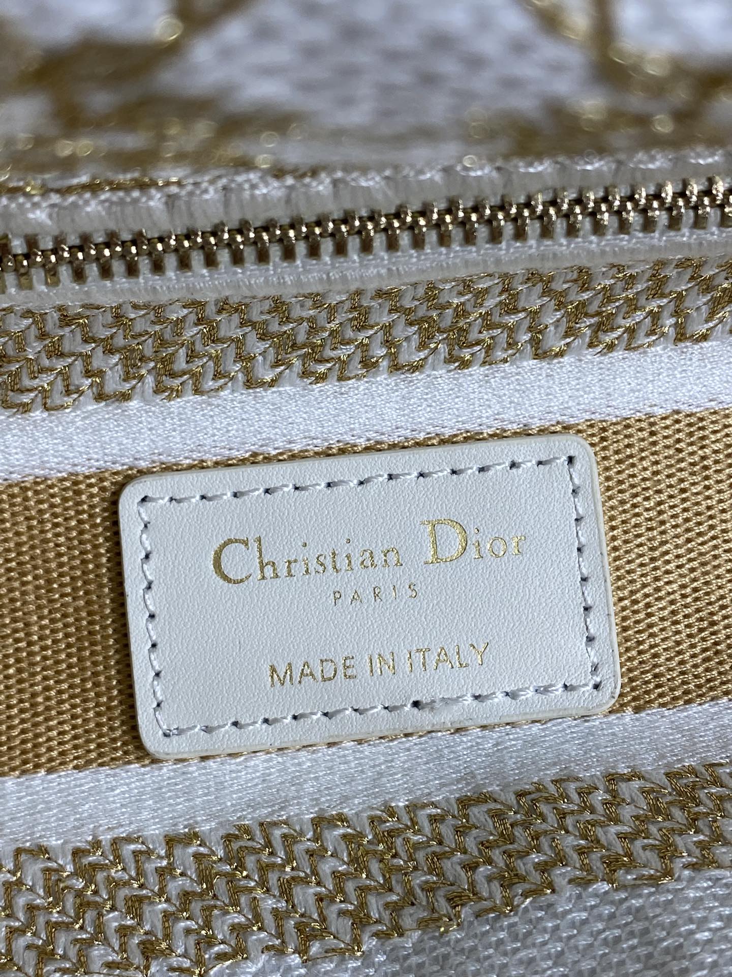 Dior Female Basic Bag Canvas White 20cm-l-s