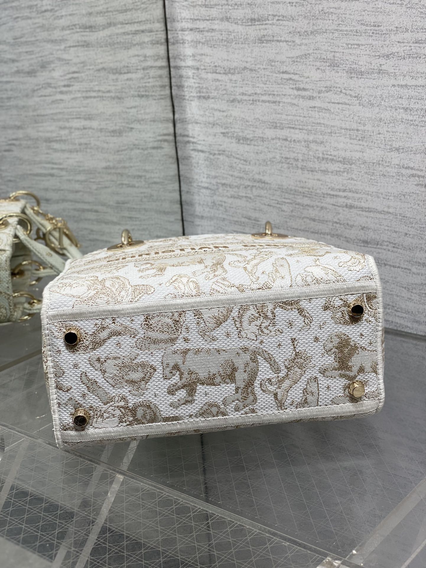 Dior Female Basic Bag Canvas White 20cm-24cm-l-s