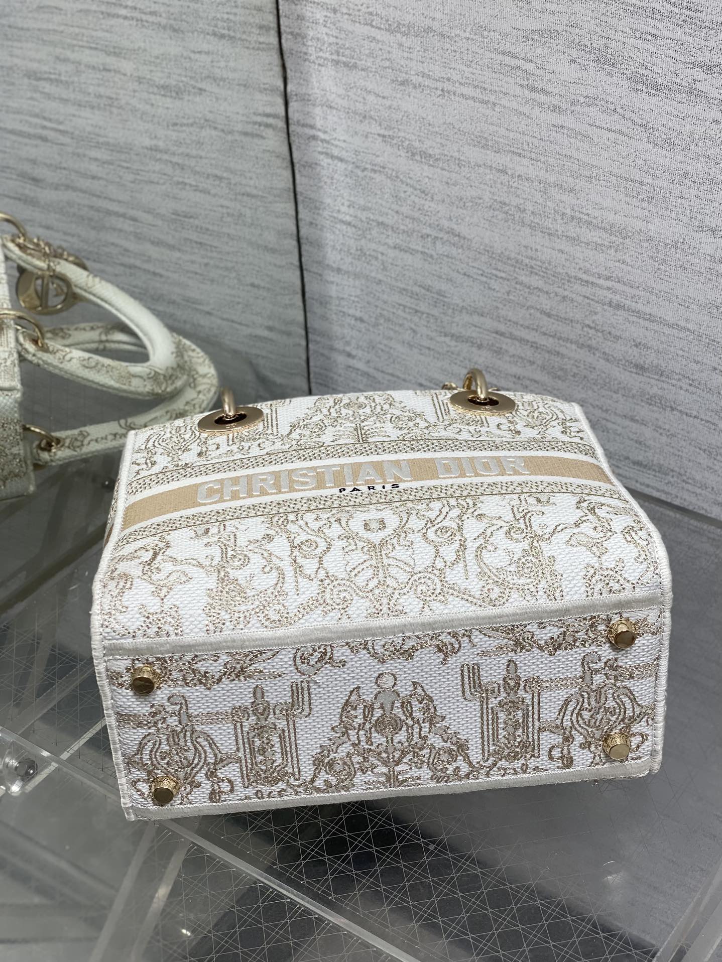 Dior Female Basic Bag Canvas White 20cm-24cm-l-s