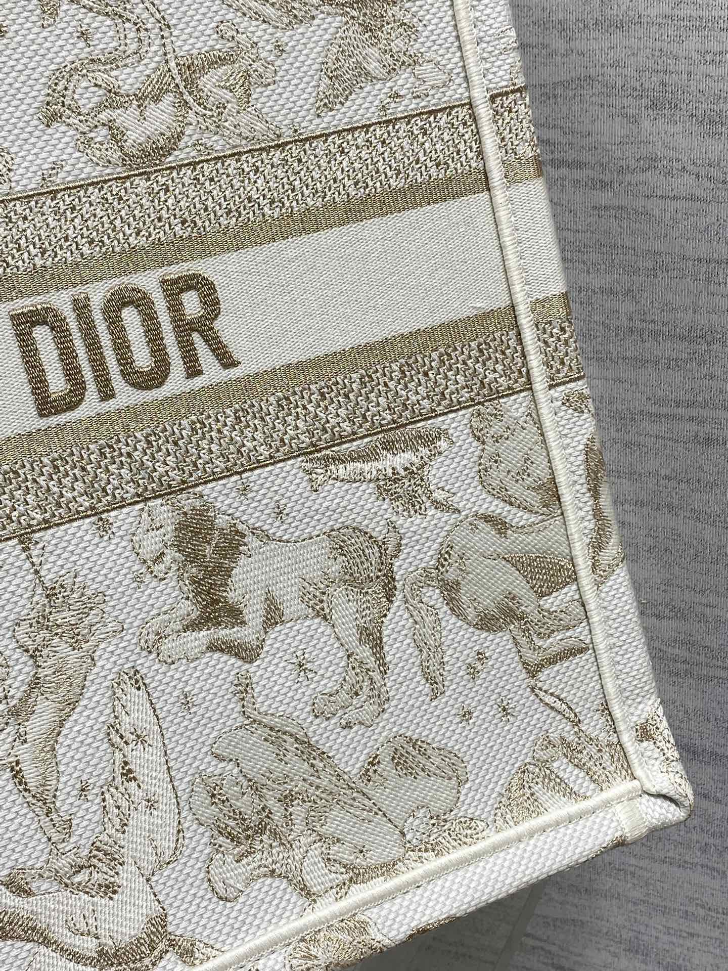 Dior Basic Bag Canvas Gold 17cm-s