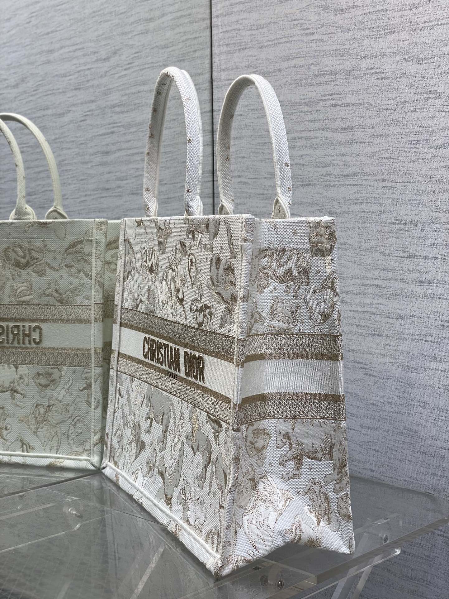 Dior Basic Bag Canvas Gold 17cm-s