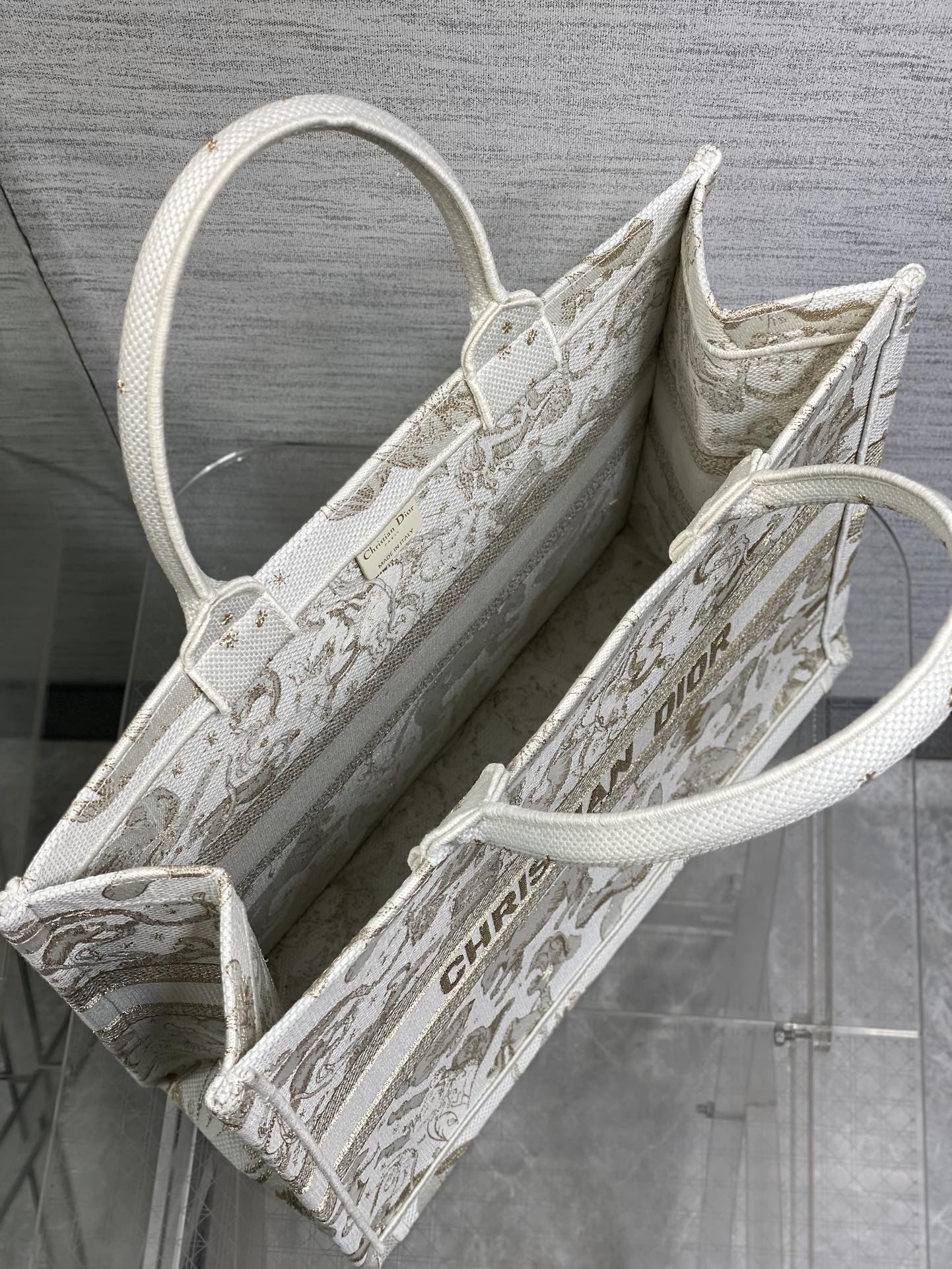 Dior Basic Bag Canvas Gold 17cm-s