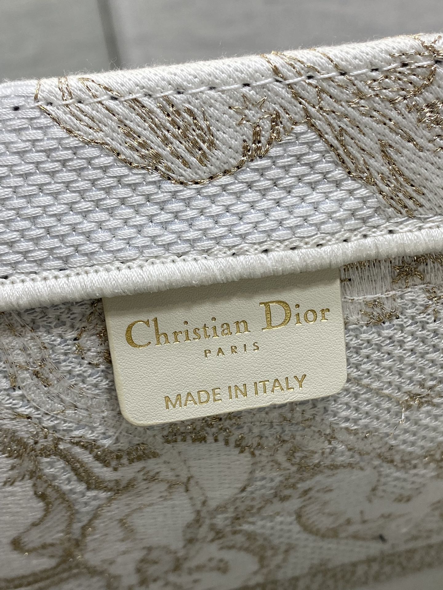 Dior Basic Bag Canvas Gold 17cm-s