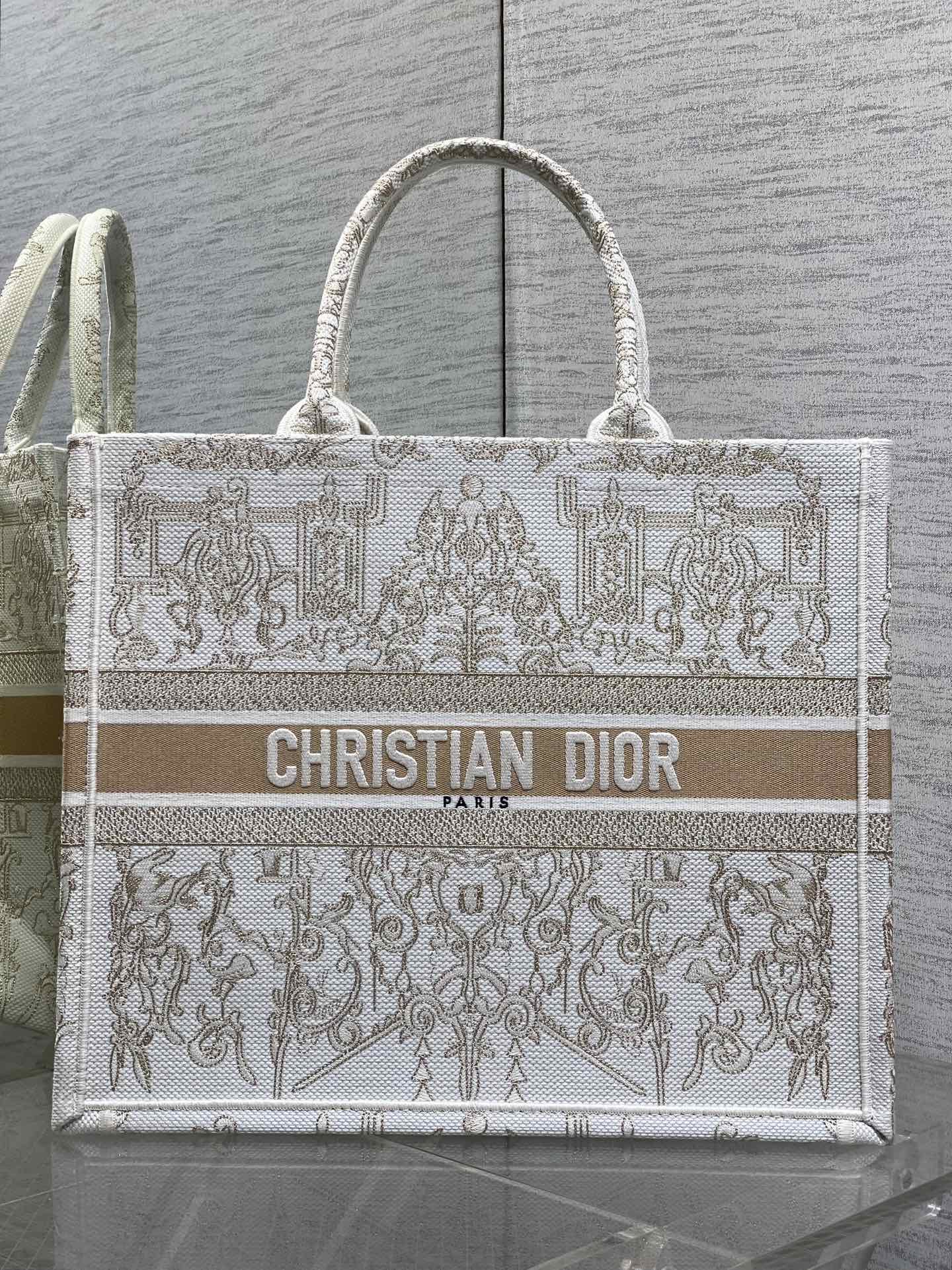 Dior Basic Bag Canvas Gold 17cm-s