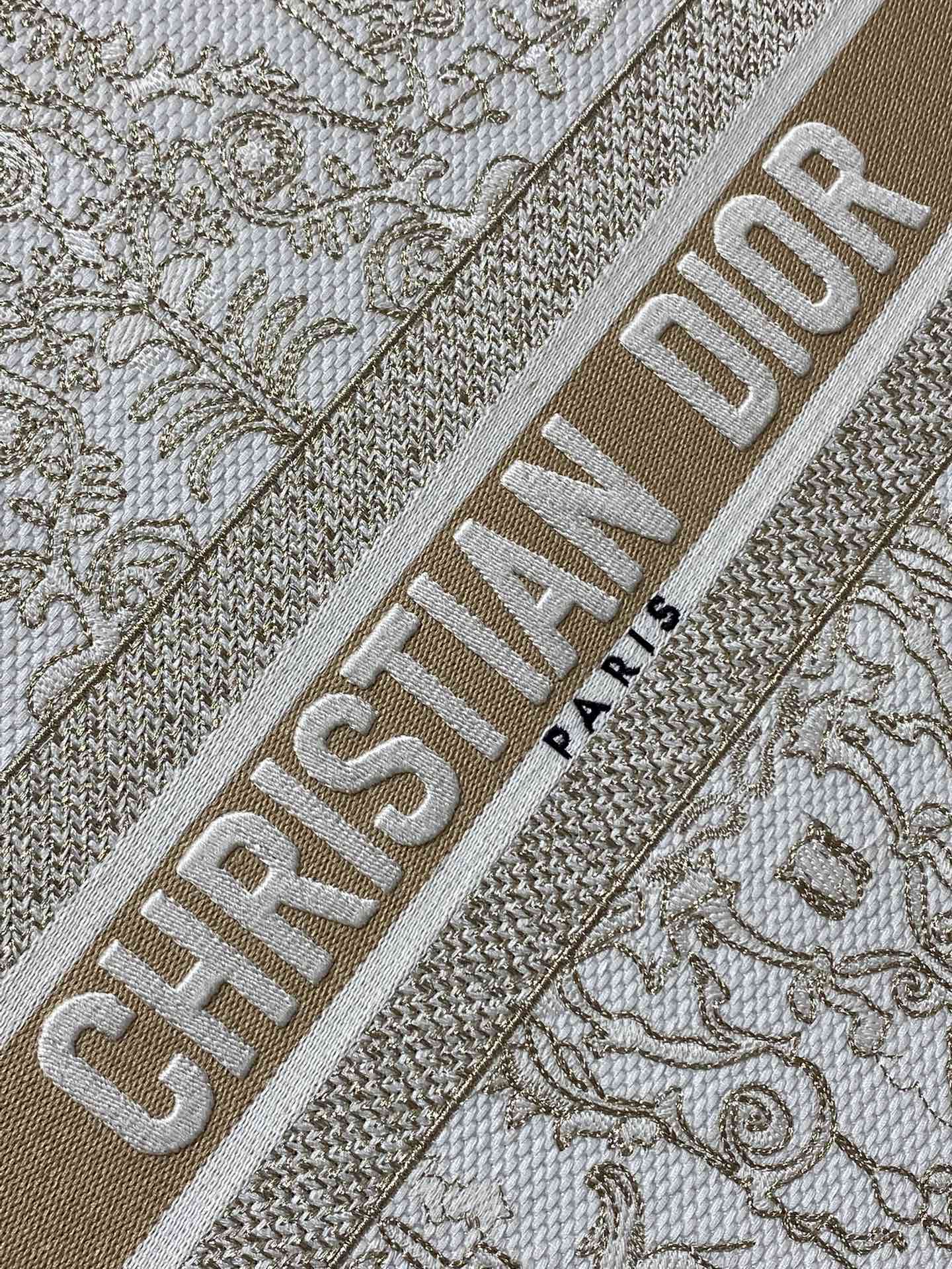 Dior Basic Bag Canvas Gold 17cm-s