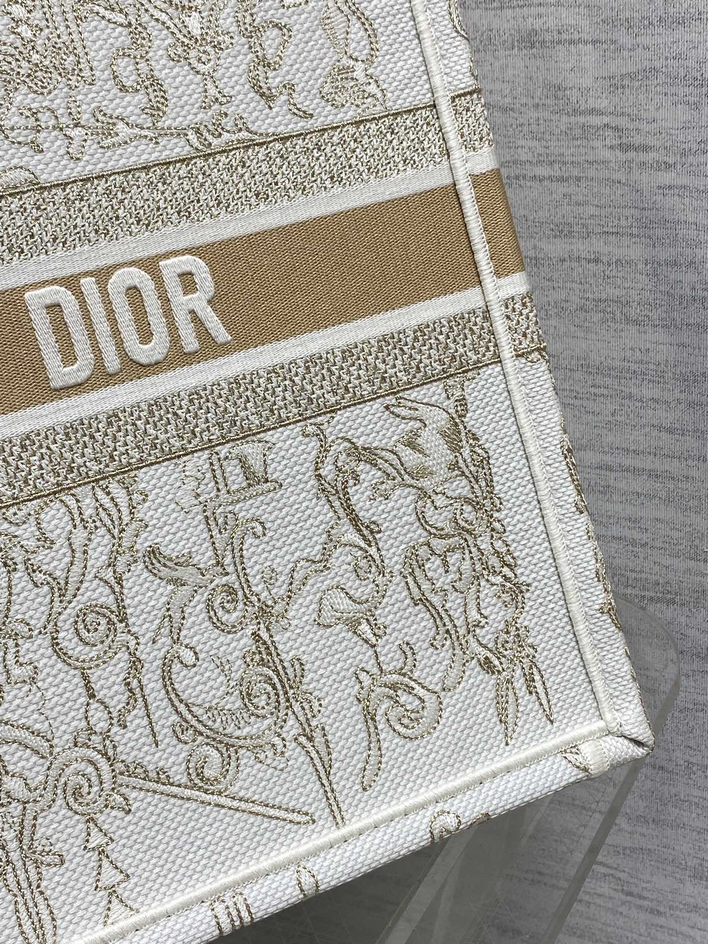 Dior Basic Bag Canvas Gold 17cm-s