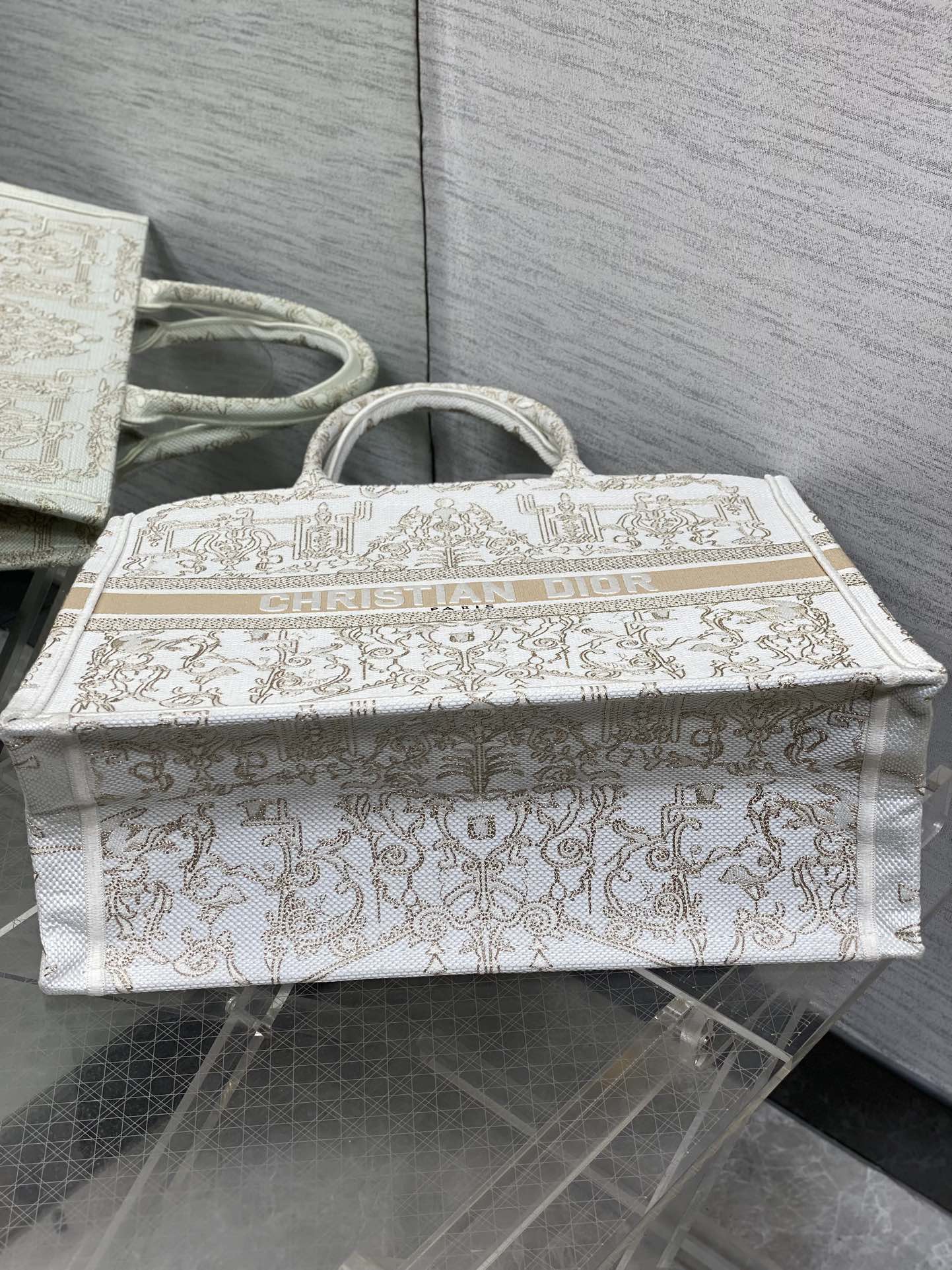 Dior Basic Bag Canvas Gold 17cm-s