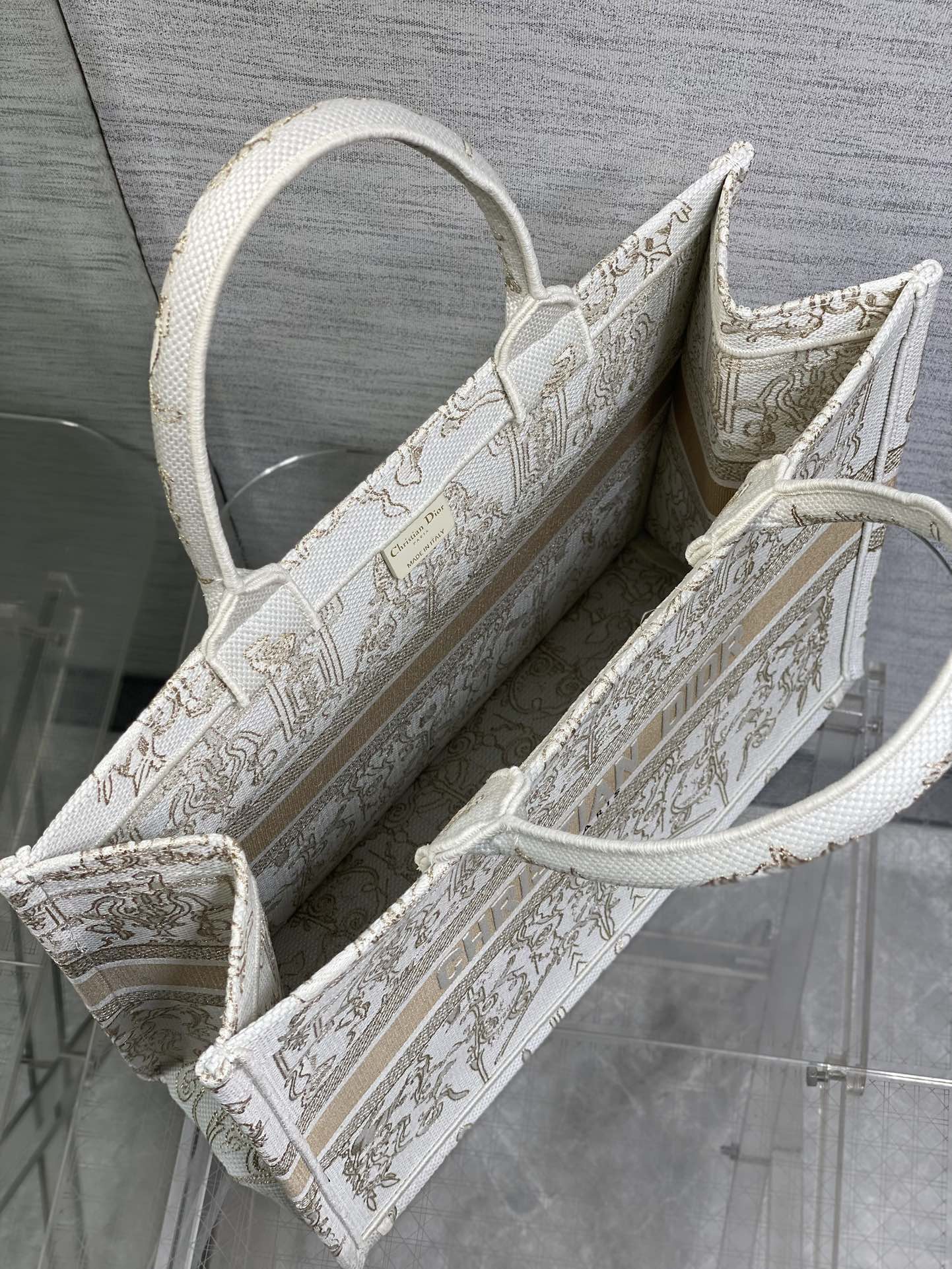 Dior Basic Bag Canvas Gold 17cm-s