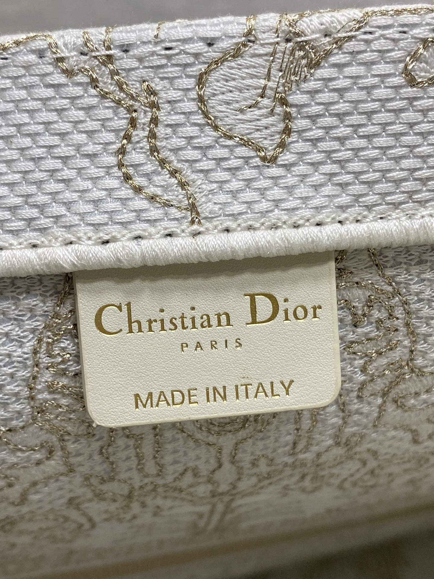 Dior Basic Bag Canvas Gold 17cm-s