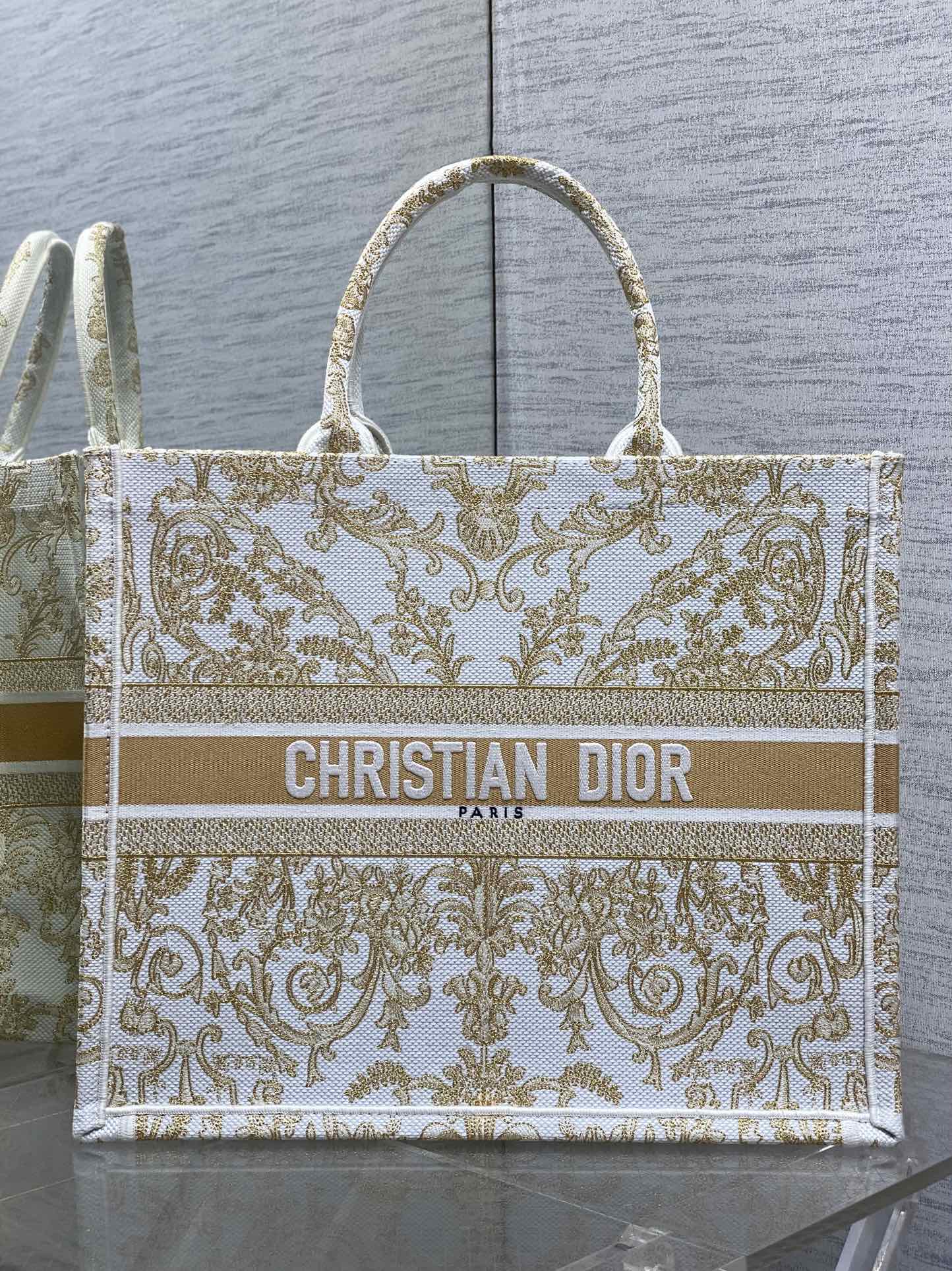 Dior Basic Bag Canvas Gold 17cm-s