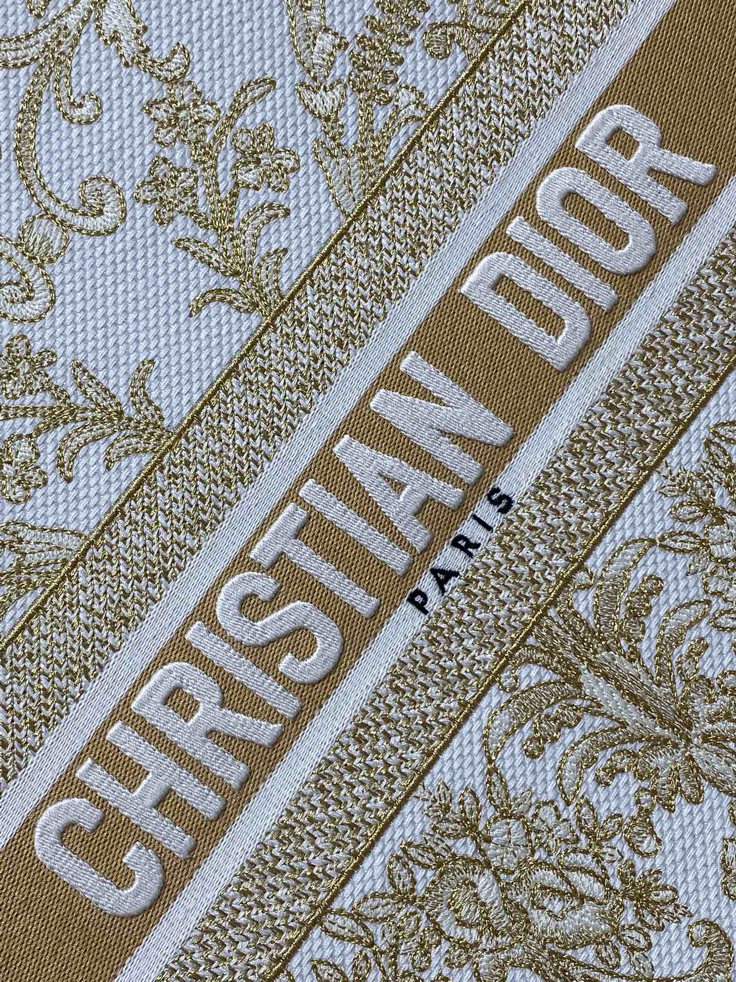 Dior Basic Bag Canvas Gold 17cm-s