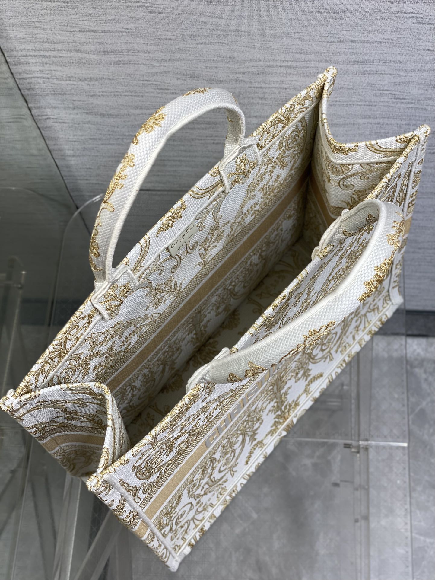 Dior Basic Bag Canvas Gold 17cm-s