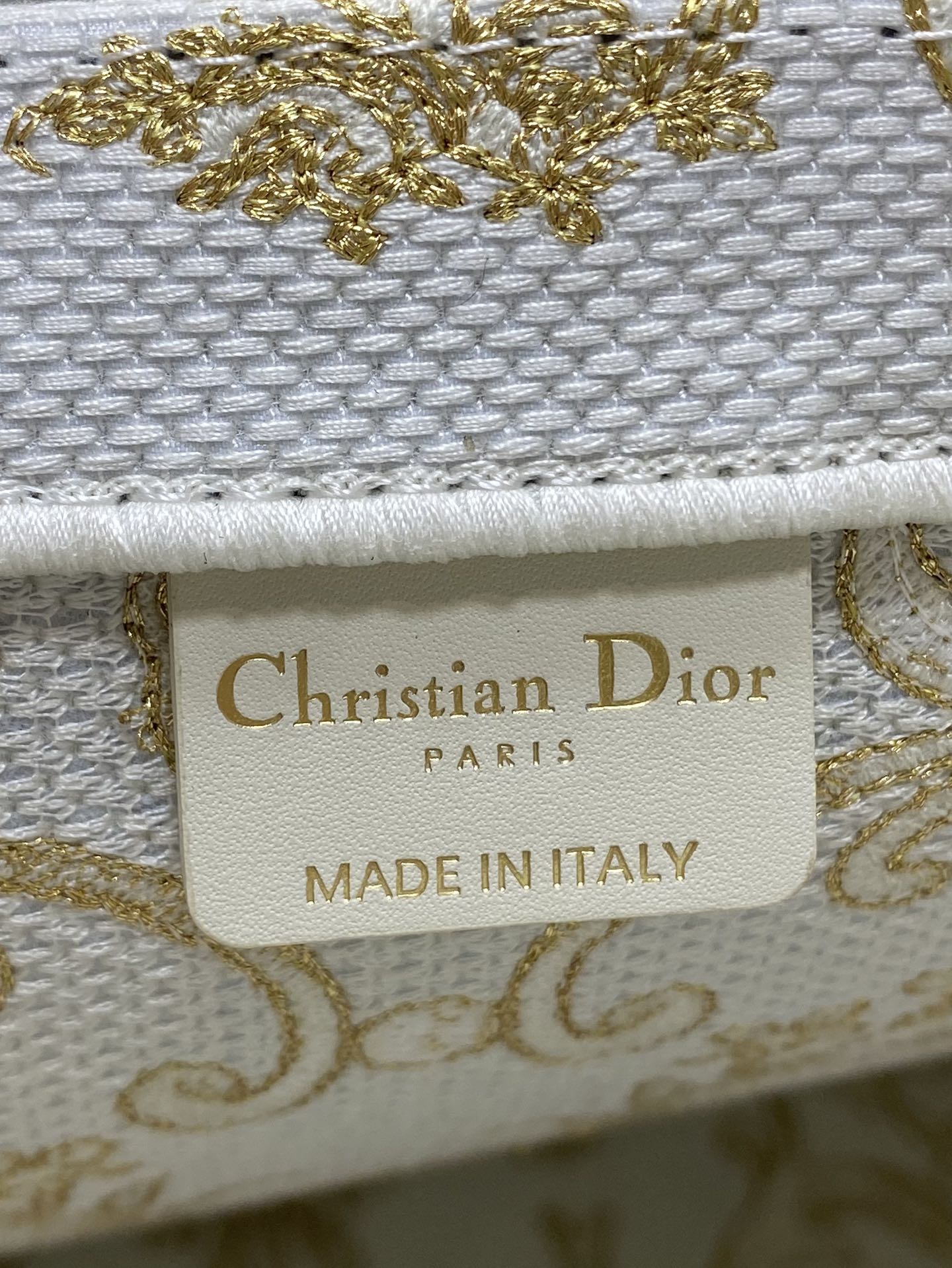 Dior Basic Bag Canvas Gold 17cm-s