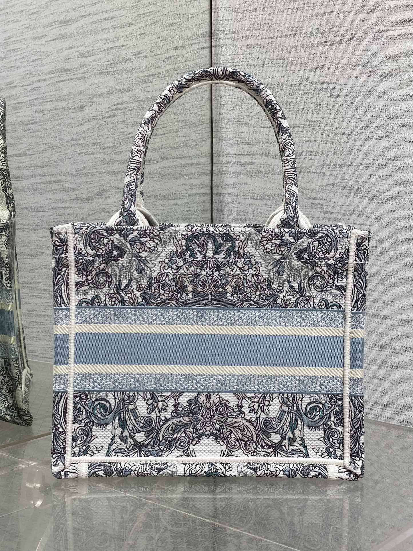 Dior Tote Bag Blue 22cm-l-s