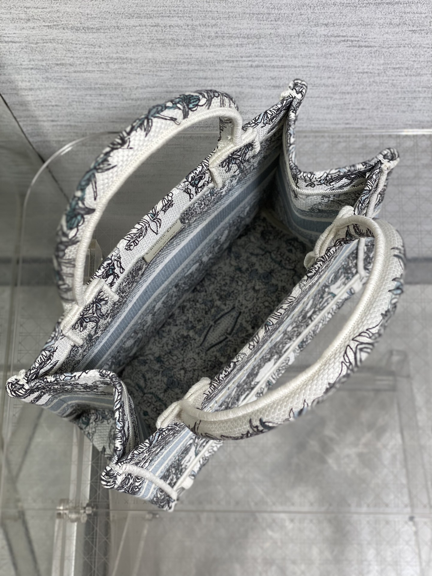 Dior Tote Bag Blue 22cm-l-s