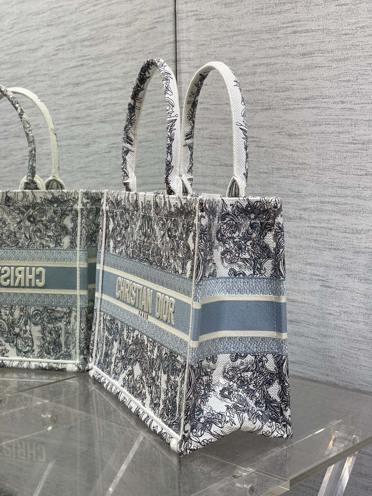 Dior Tote Bag Blue M-l-s