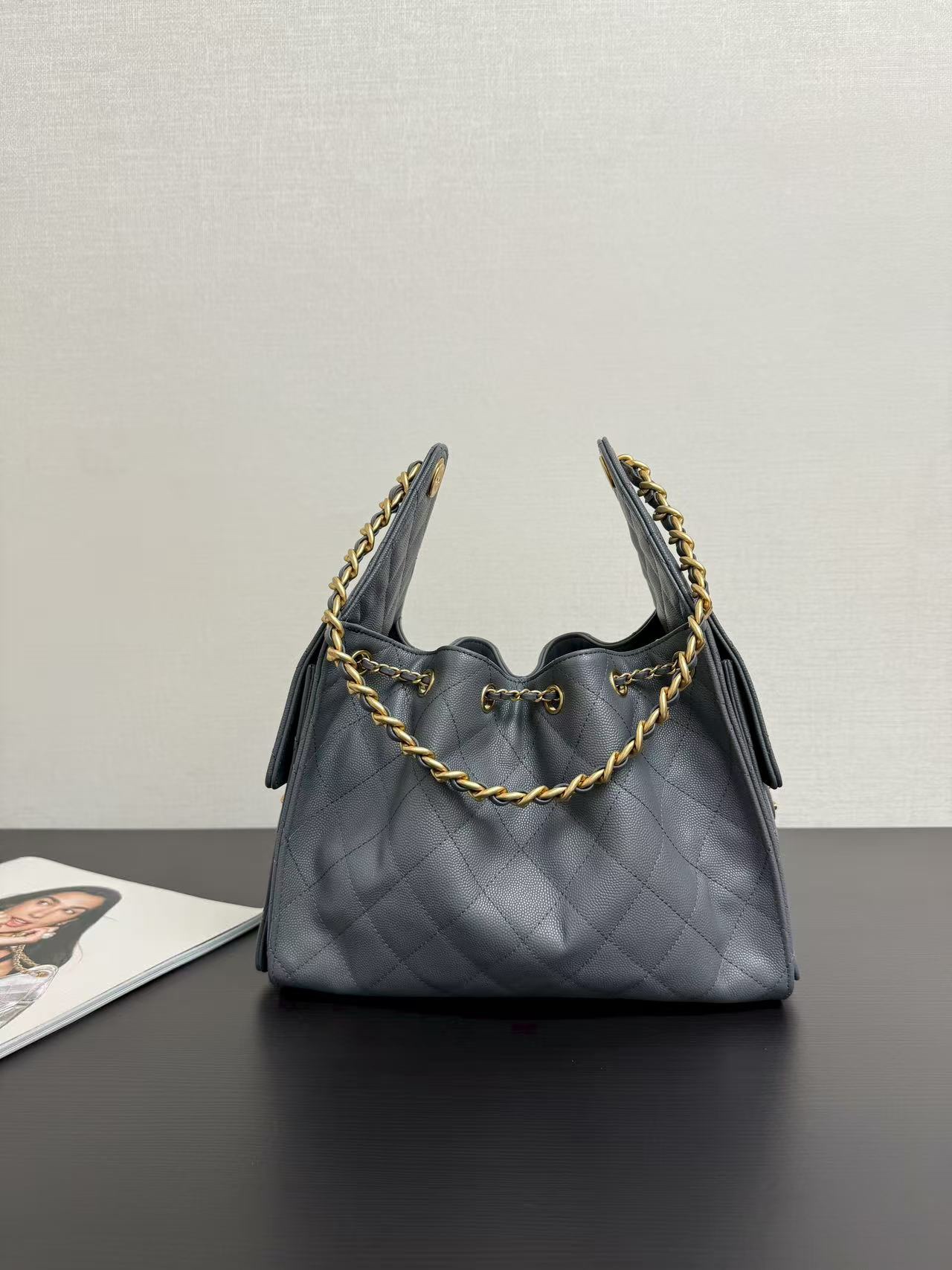 Bucket Bag Cow Leather 13cm-14cm-l-s