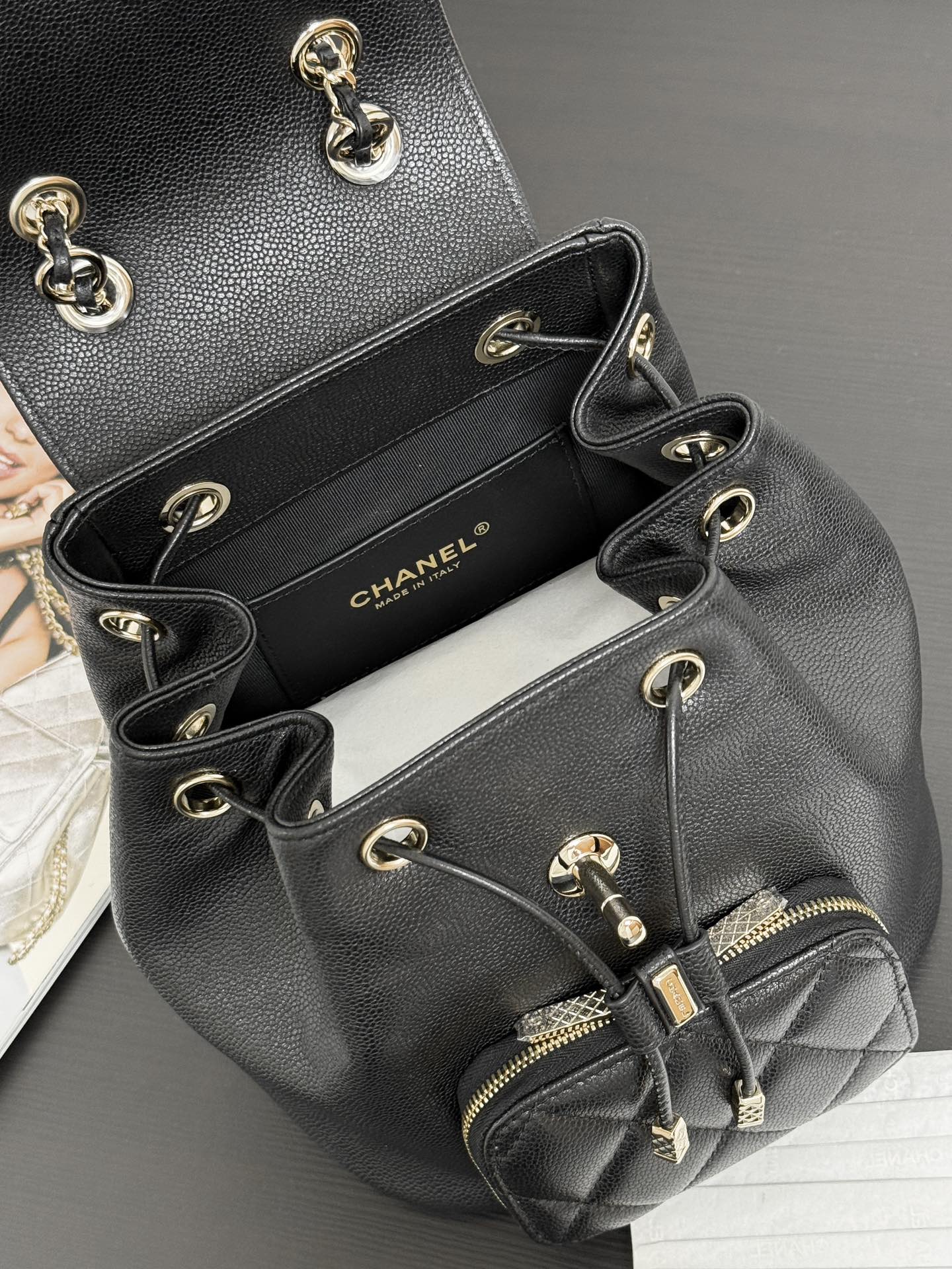 Backpack Cow Leather M-12cm-s-14cm