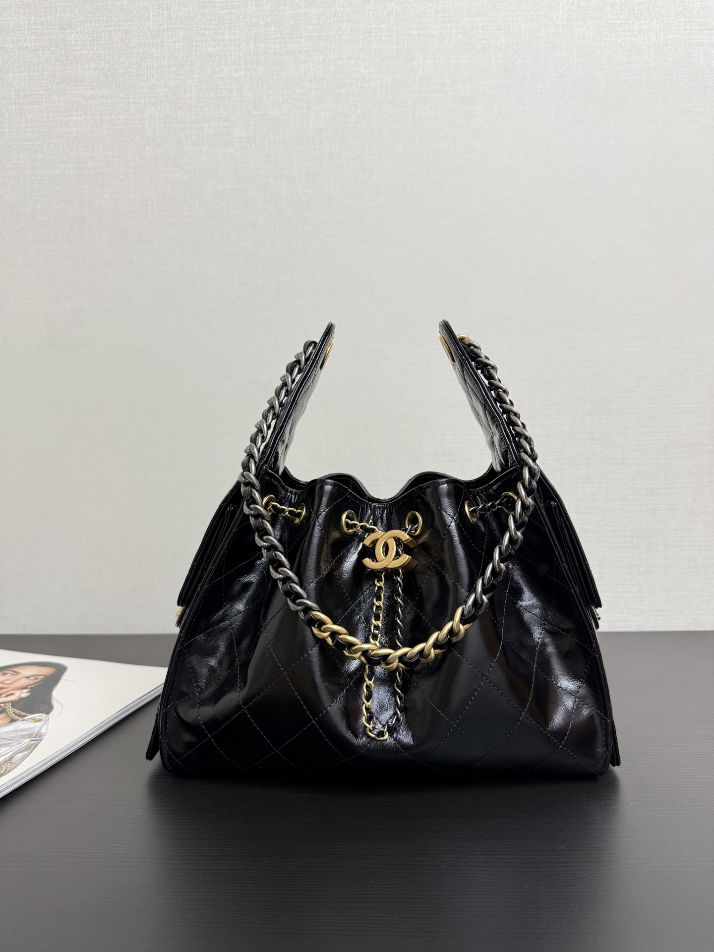 Bucket Bag Cow Leather 14cm-15cm-l-s