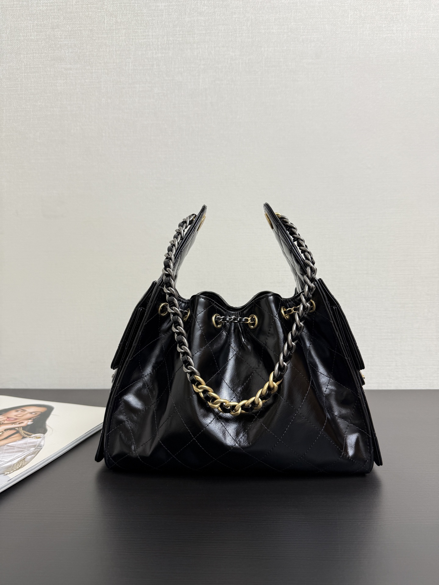 Bucket Bag Cow Leather 14cm-15cm-l-s