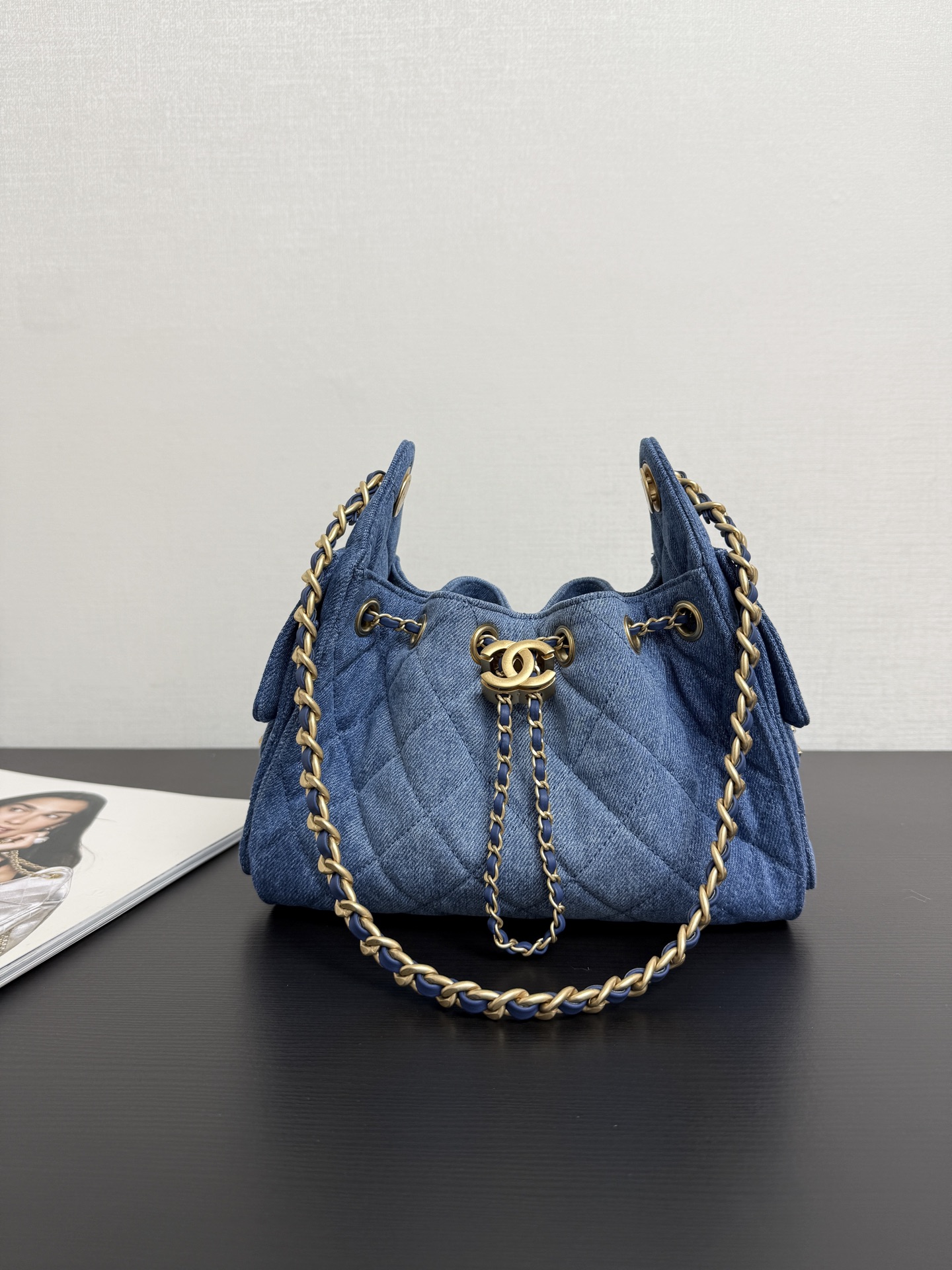 Bucket Bag Cow Leather 10cm-m-l-s