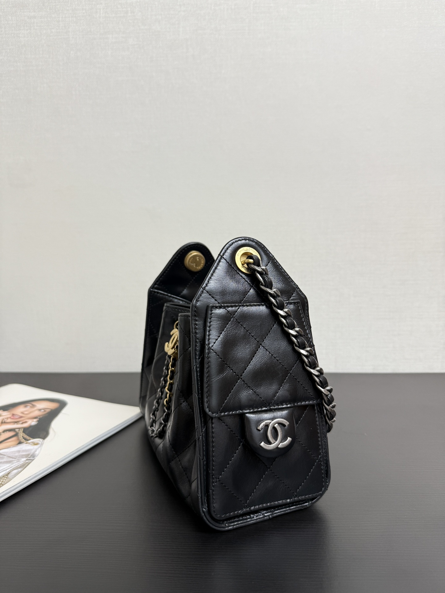 Bucket Bag Cow Leather 10cm-m-l-s