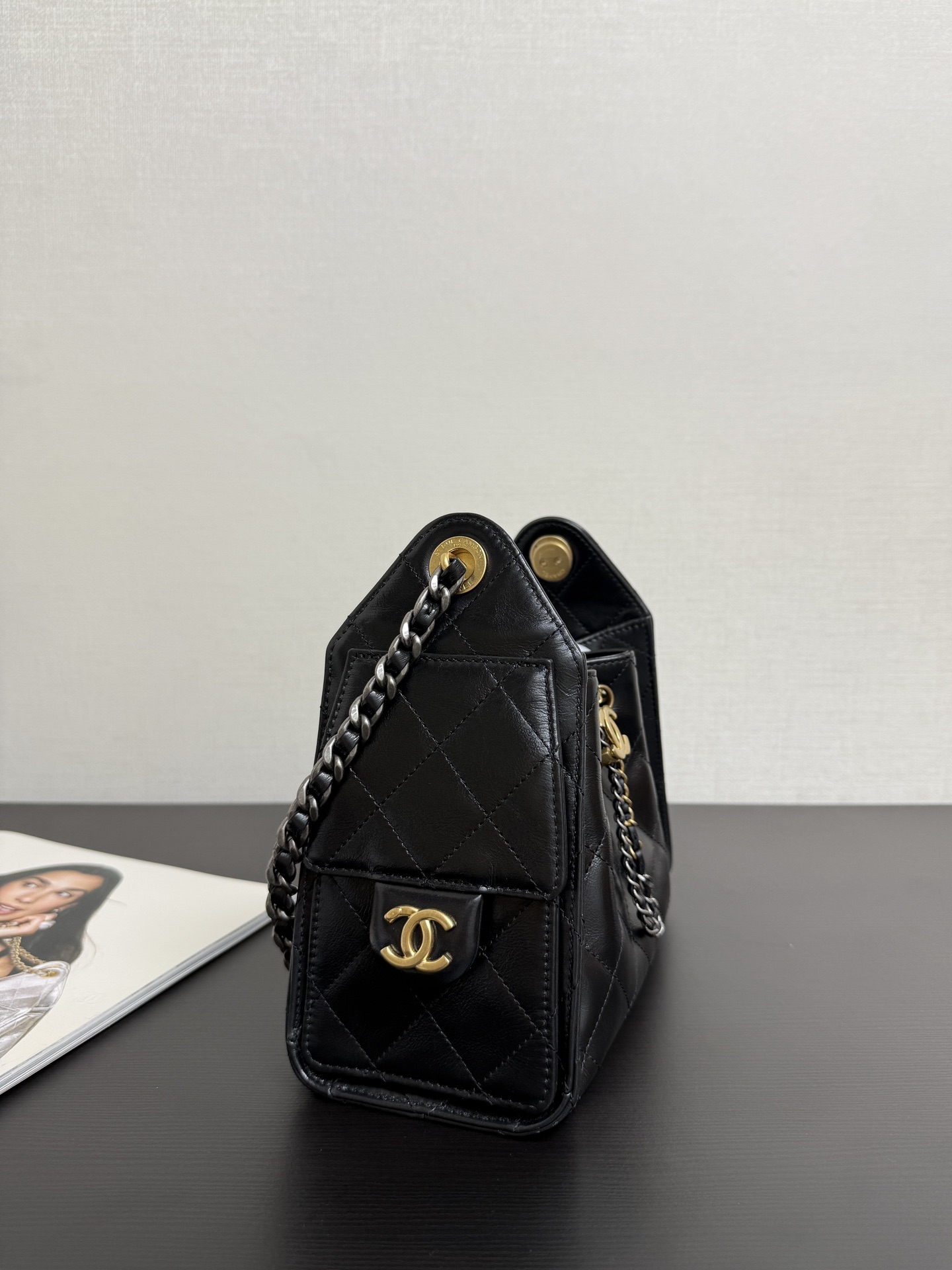 Bucket Bag Cow Leather 10cm-m-l-s