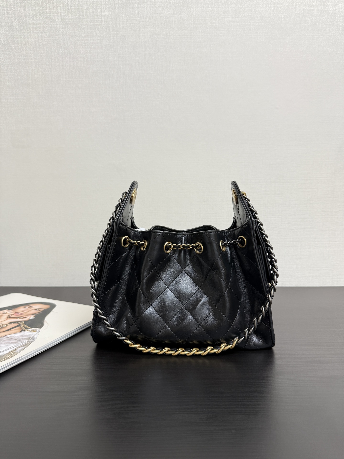 Bucket Bag Cow Leather 10cm-m-l-s