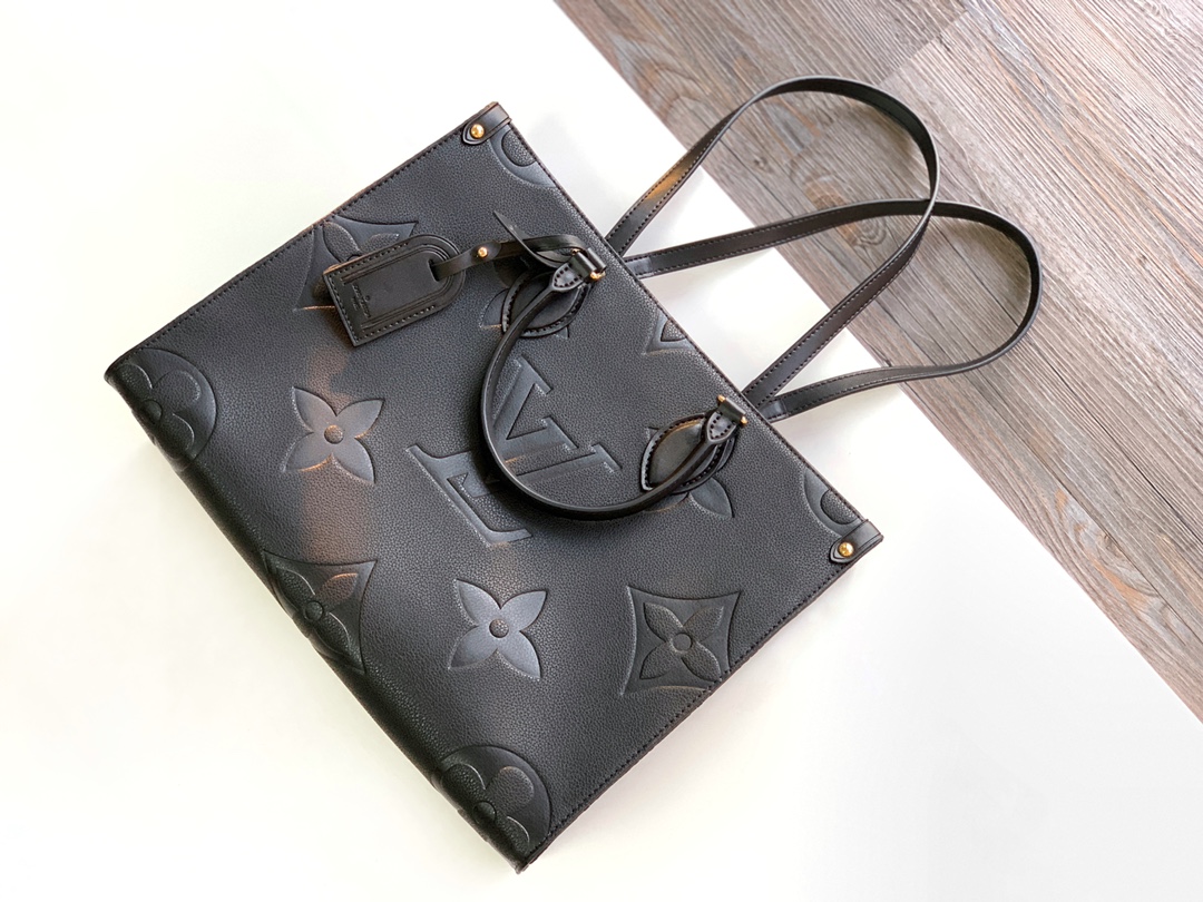 Louis Vuitton Tote Bag Black M-l