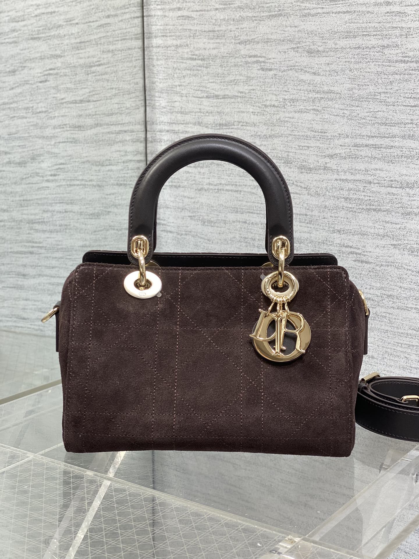 Dior Female Basic Bag Coffee 14cm-l-s
