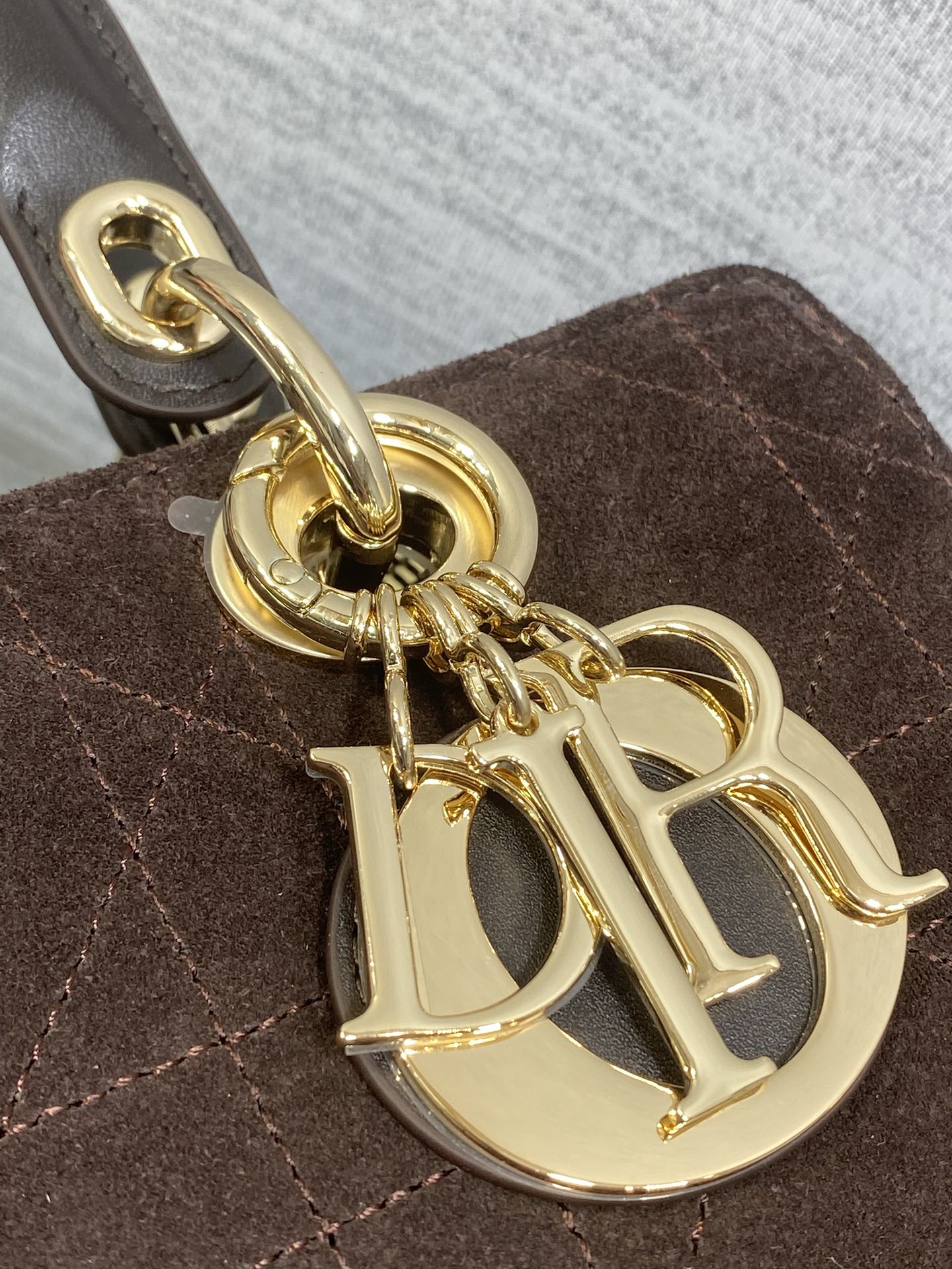 Dior Female Basic Bag Coffee 14cm-l-s