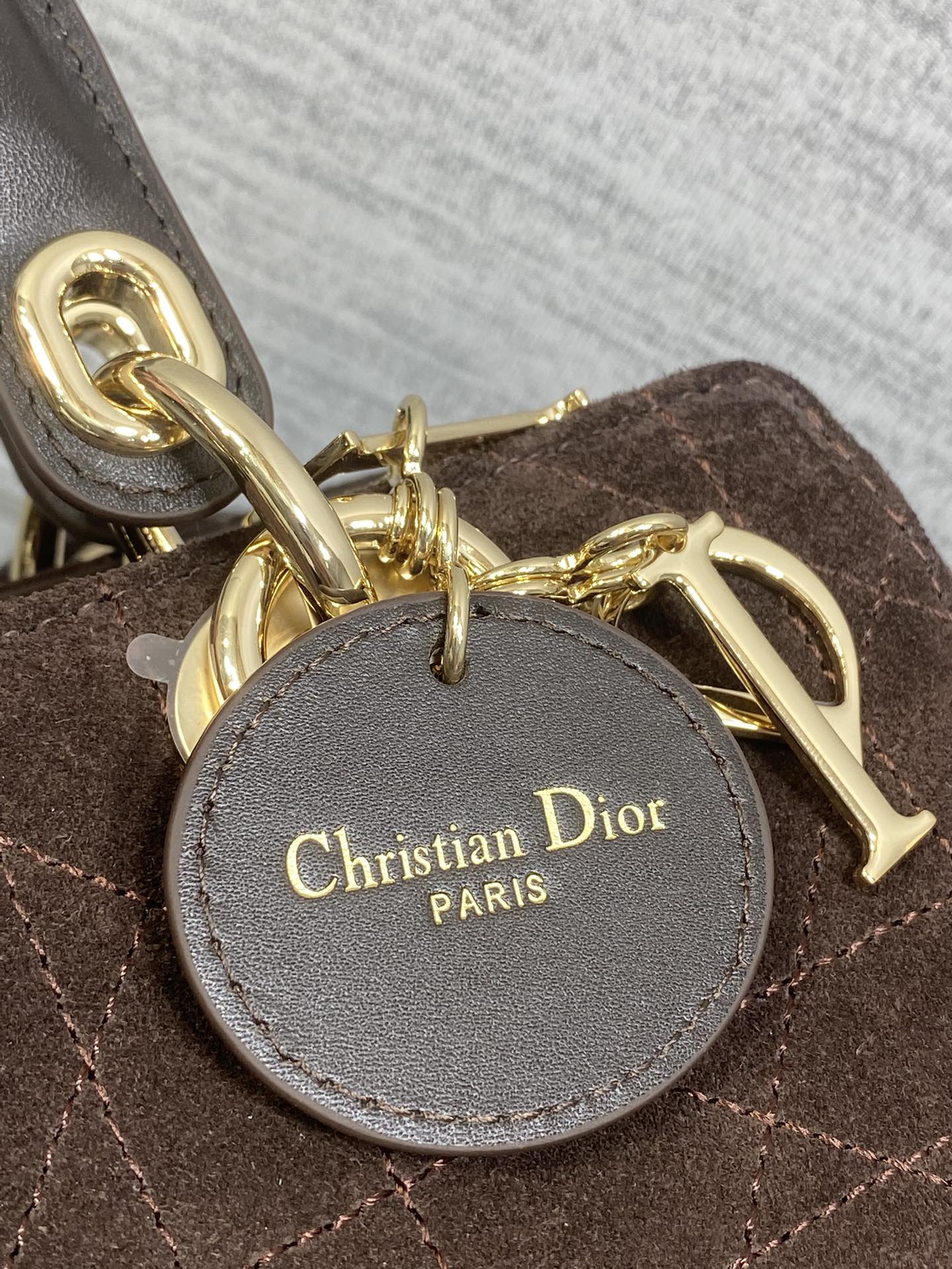 Dior Female Basic Bag Coffee 14cm-l-s