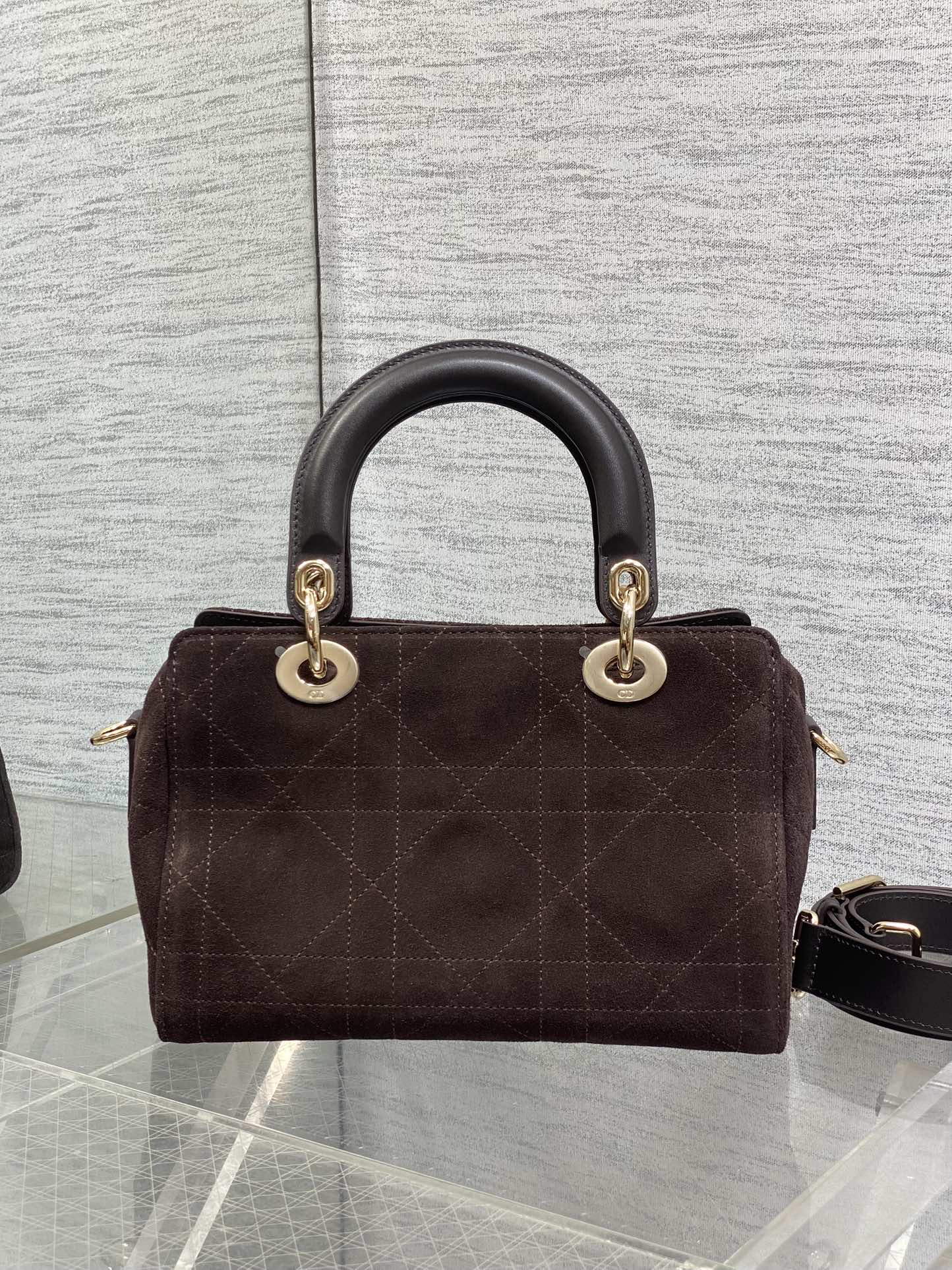 Dior Female Basic Bag Coffee 14cm-l-s
