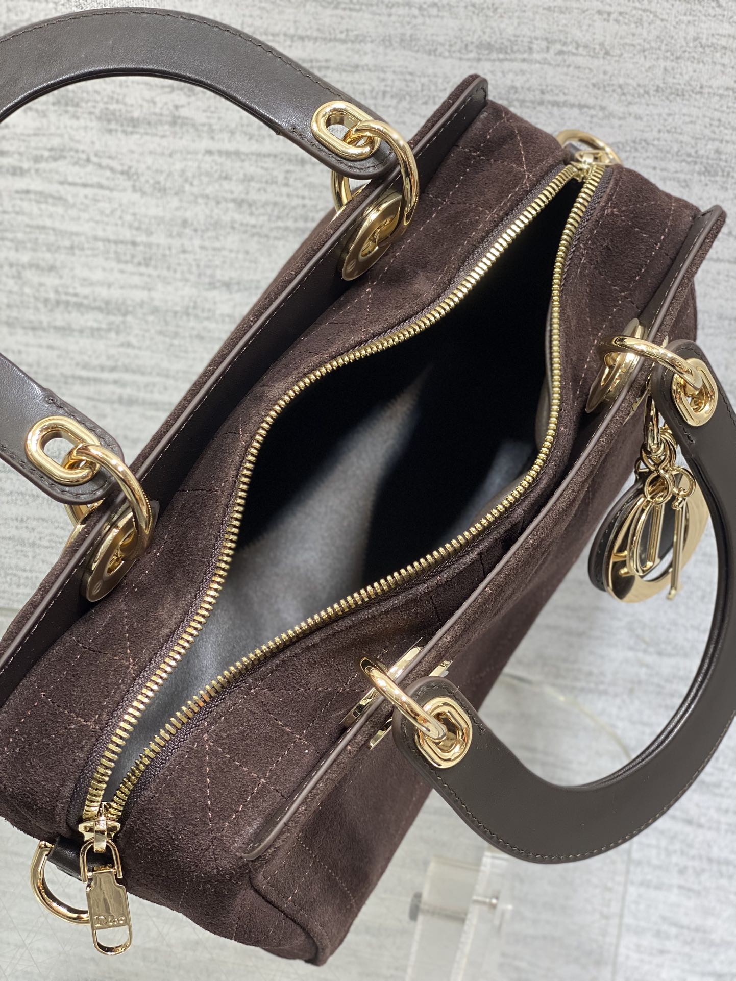 Dior Female Basic Bag Coffee 14cm-l-s