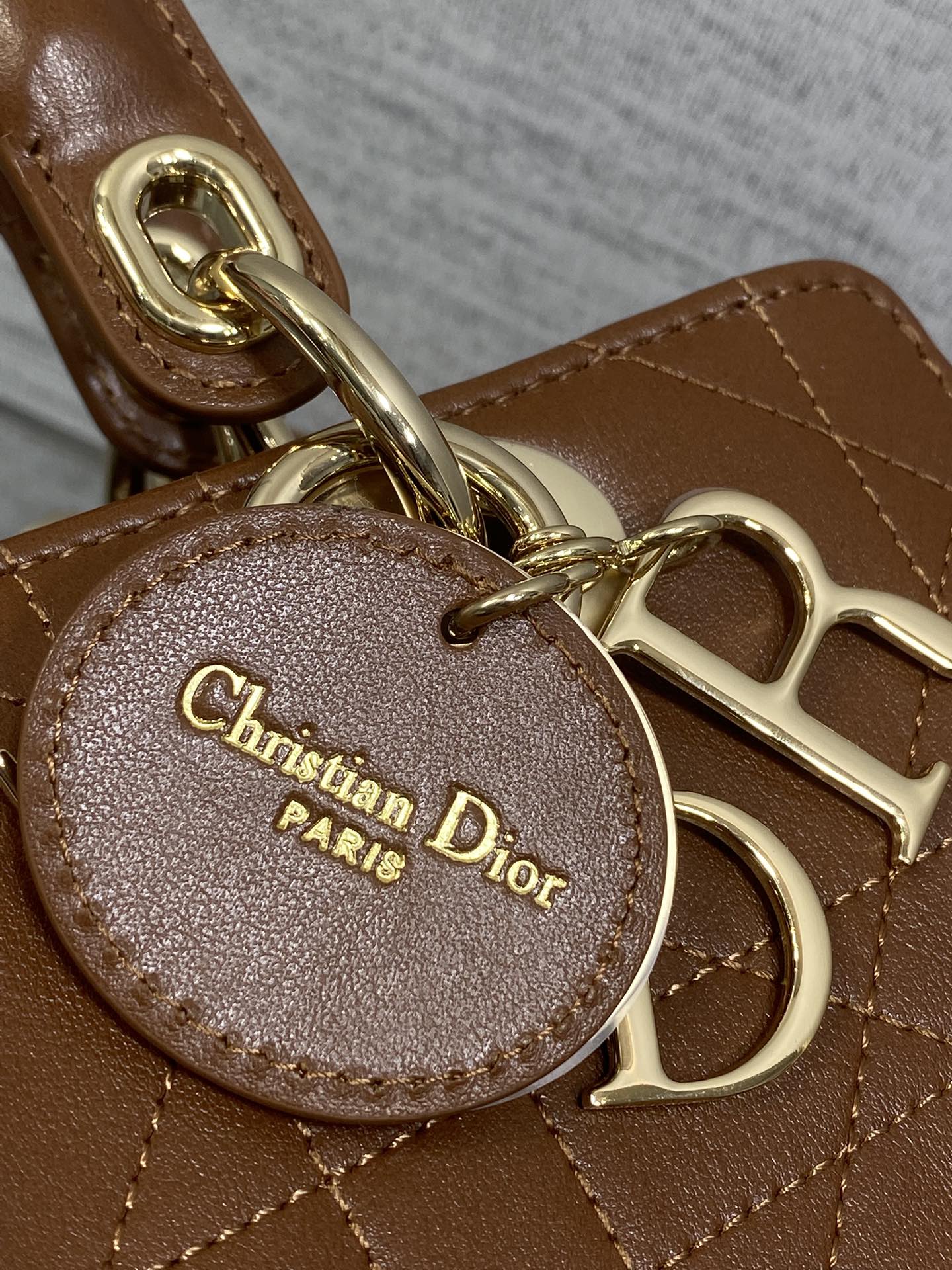 Dior Female Basic Bag Coffee 14cm-l-s