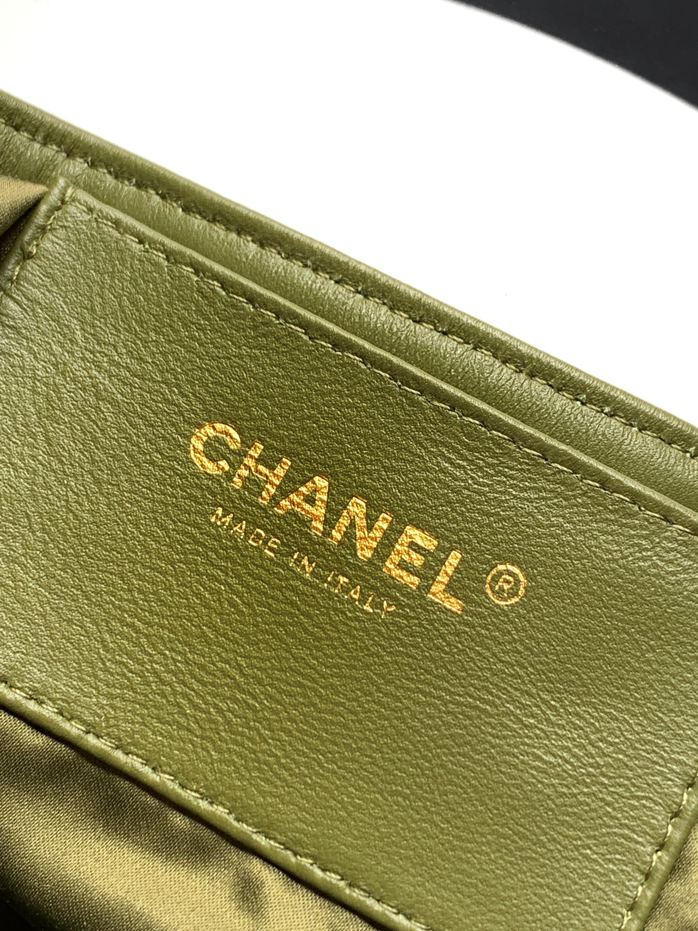 Chanel Bucket Bag Green 14cm-m-l
