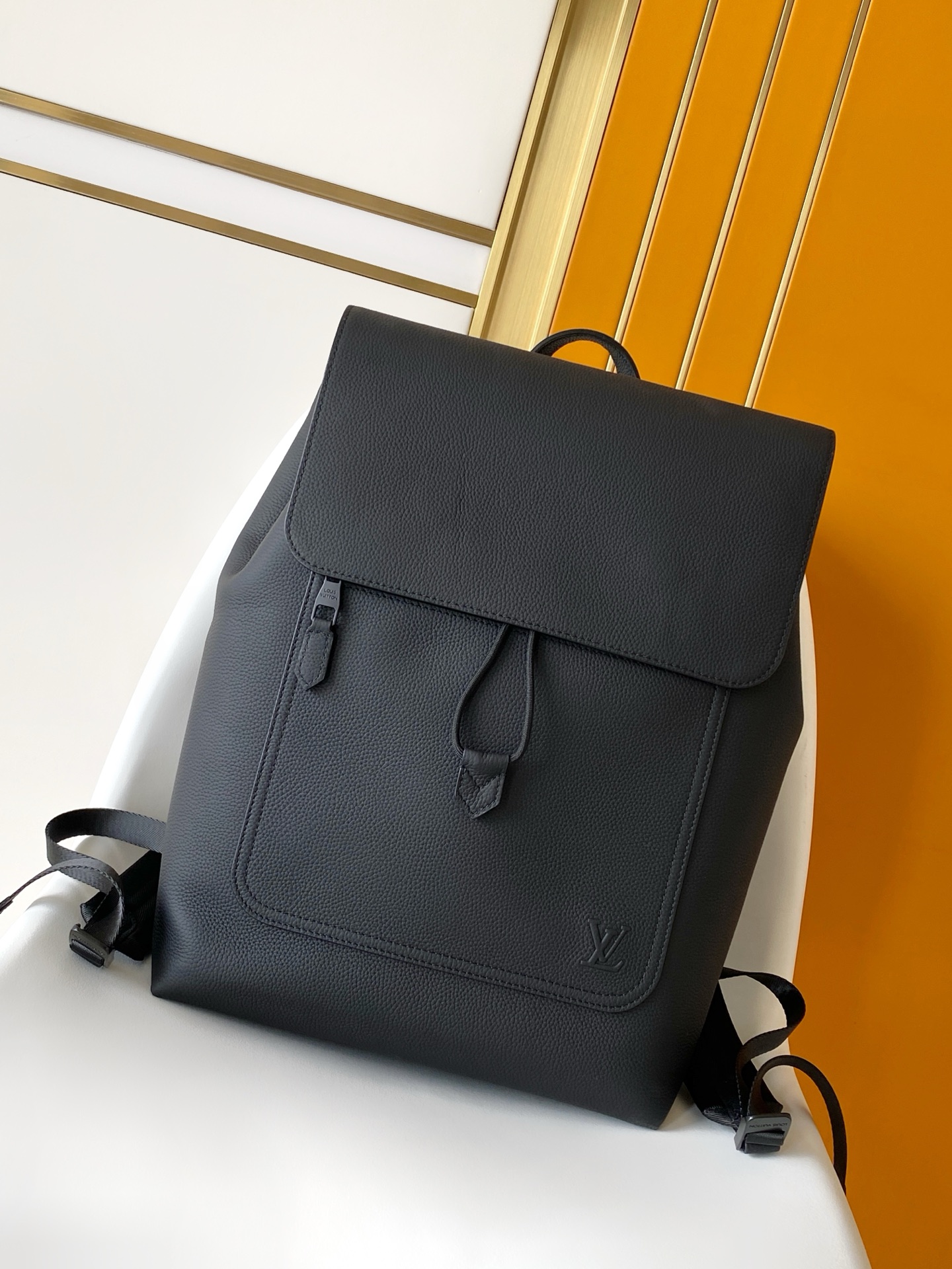 Louis Vuitton Backpack Cow Leather Black M-l-s