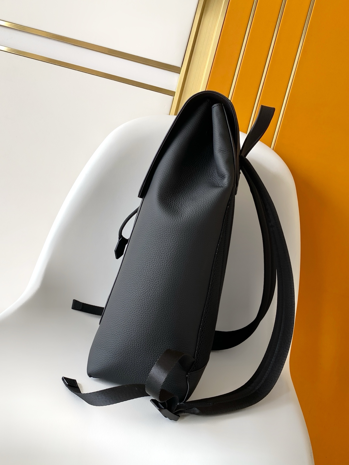 Louis Vuitton Backpack Cow Leather Black M-l-s